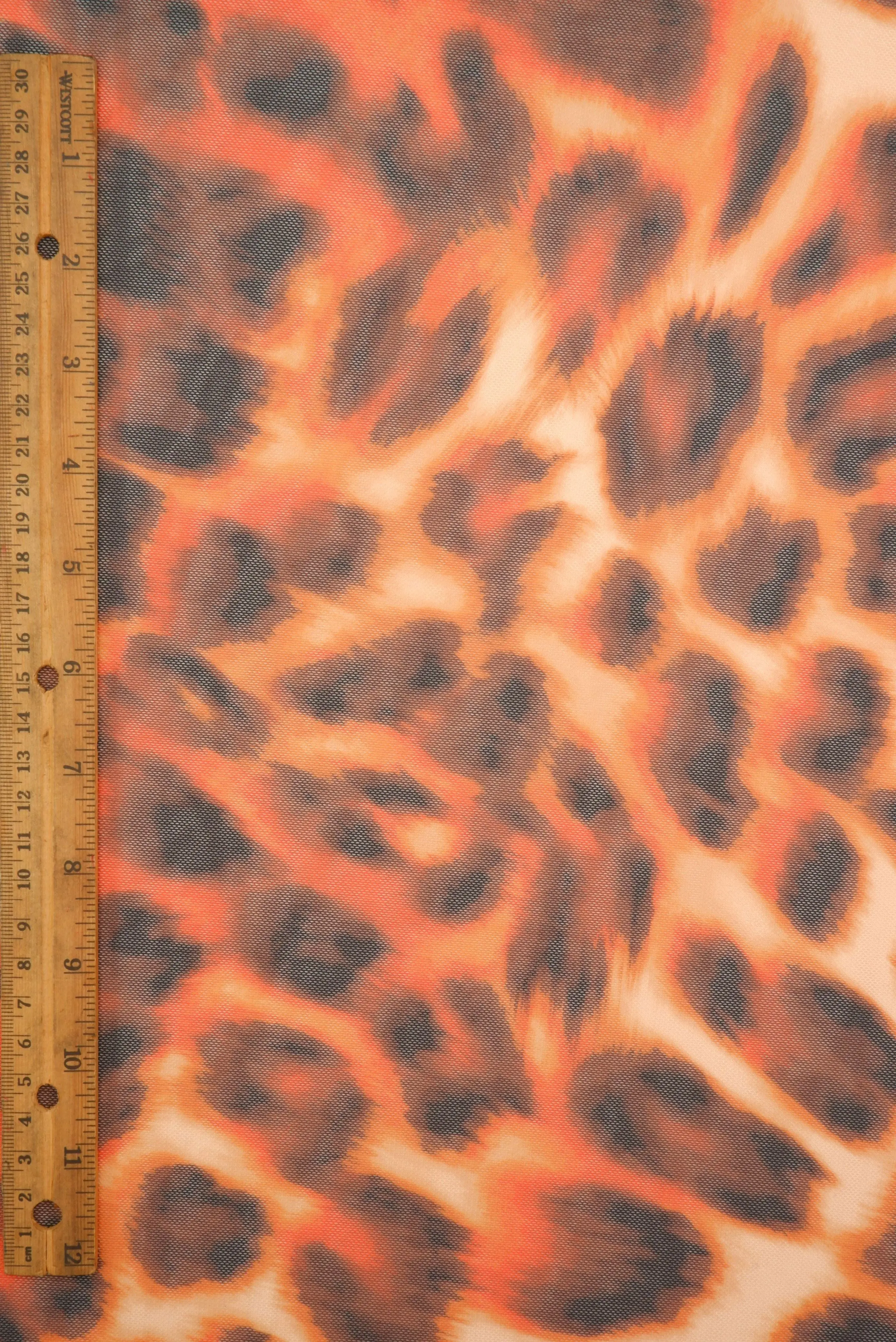 Animal Leopard Mesh Digital Print Fabric MESH-MS11583D - Image 8