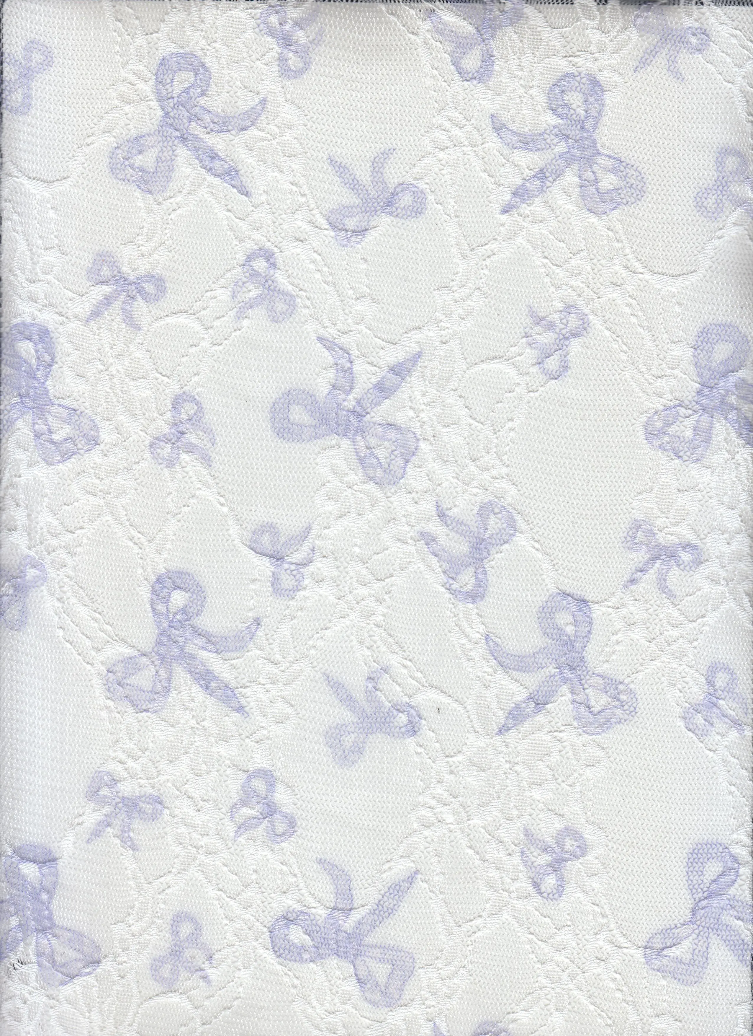 Bow Digital Print Lace Fabric - LACE1483-M11455 - Image 4