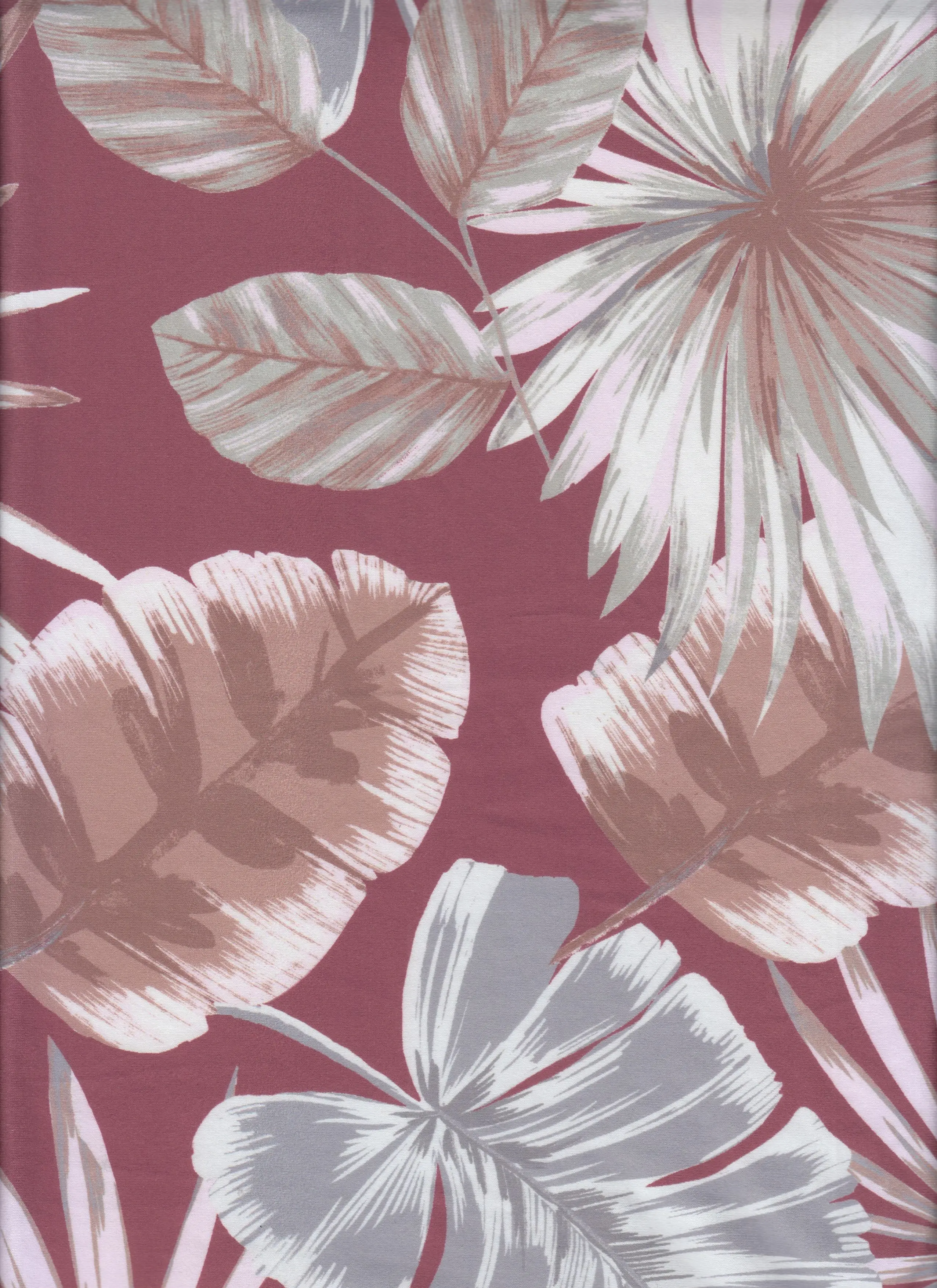 Brushed DTY Tropical Leaf Digital Print Knit - KNT4520-M11315D