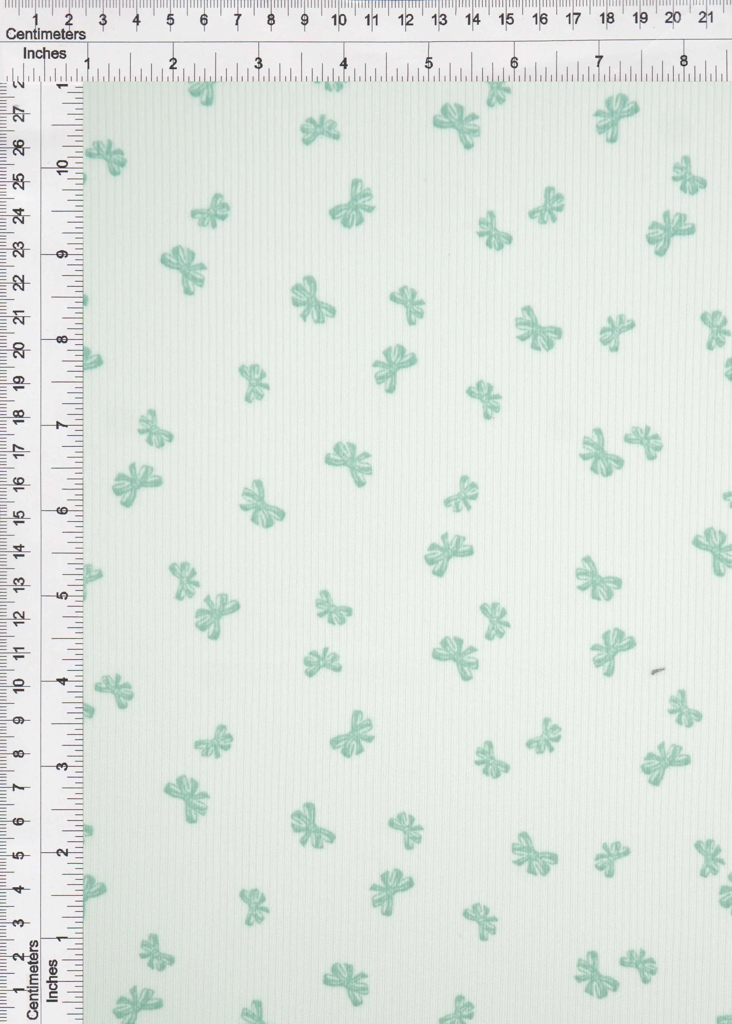 Cotton Feel Bow Print Rib Knit Fabric - CF-MS11415 - Image 7