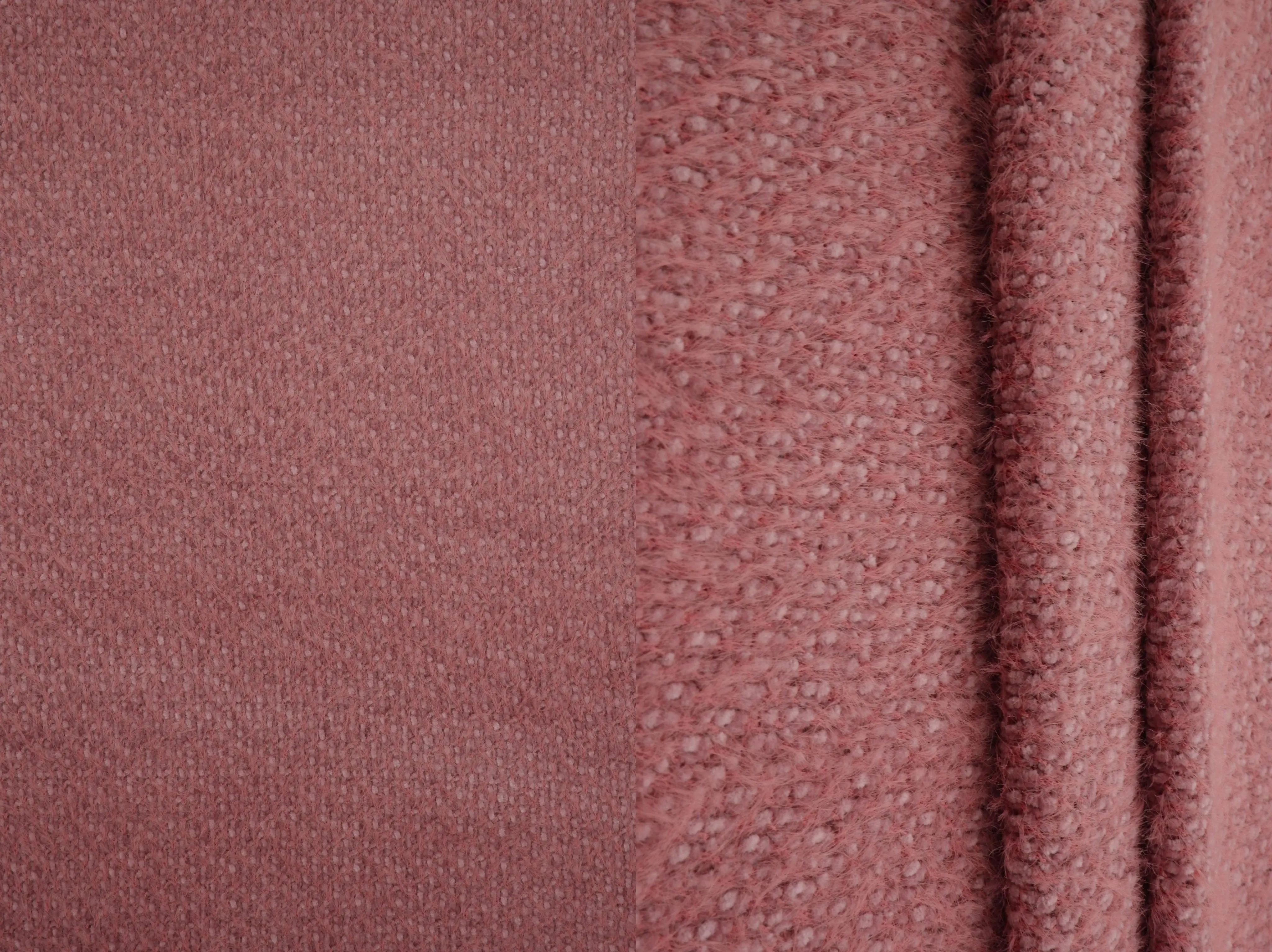 Chenille Feather Yarn Knit Fabric - KNT4543