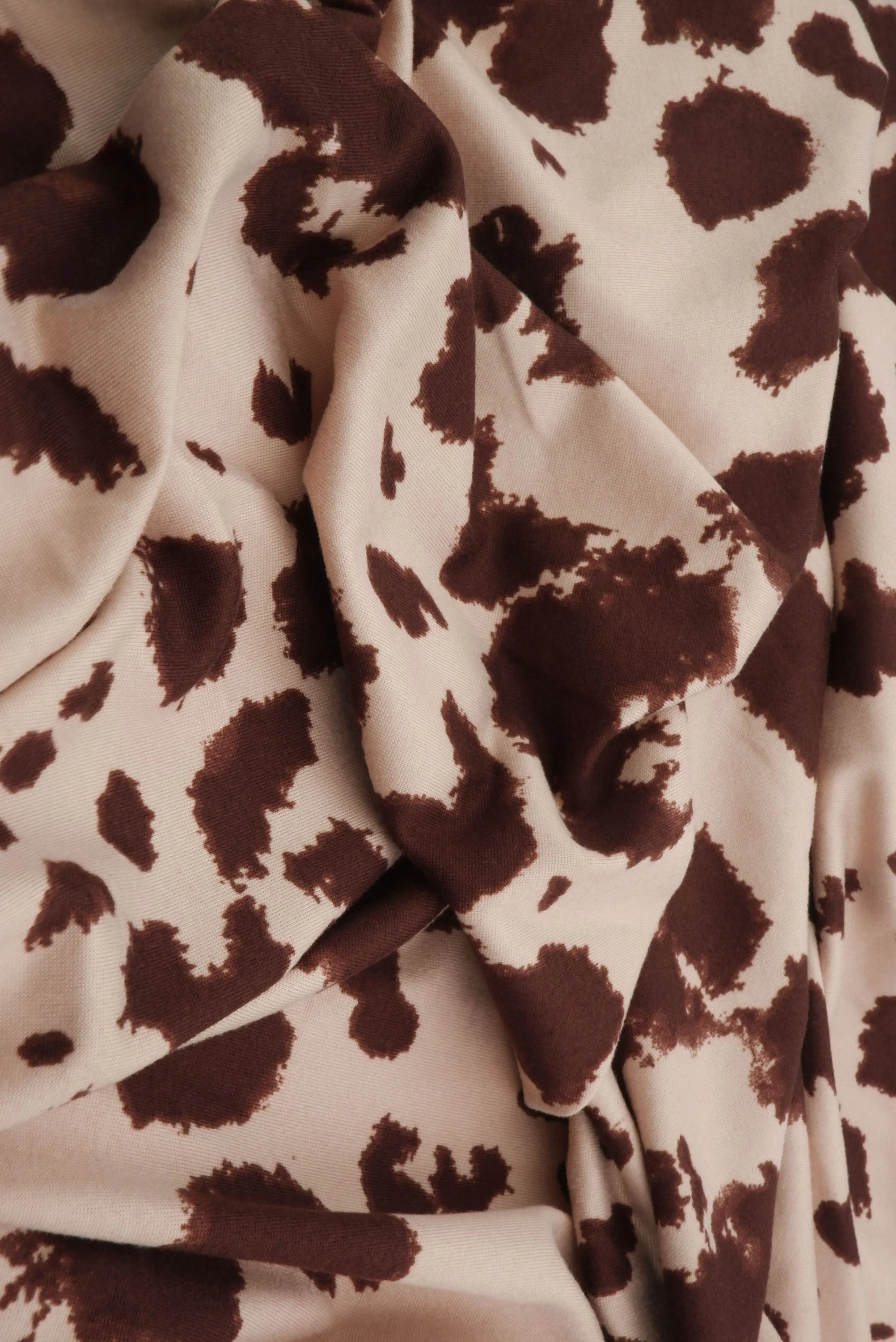 Cow Animal Print Brushed DTY Knit Fabric - KNT4520-MS11098 - Image 6
