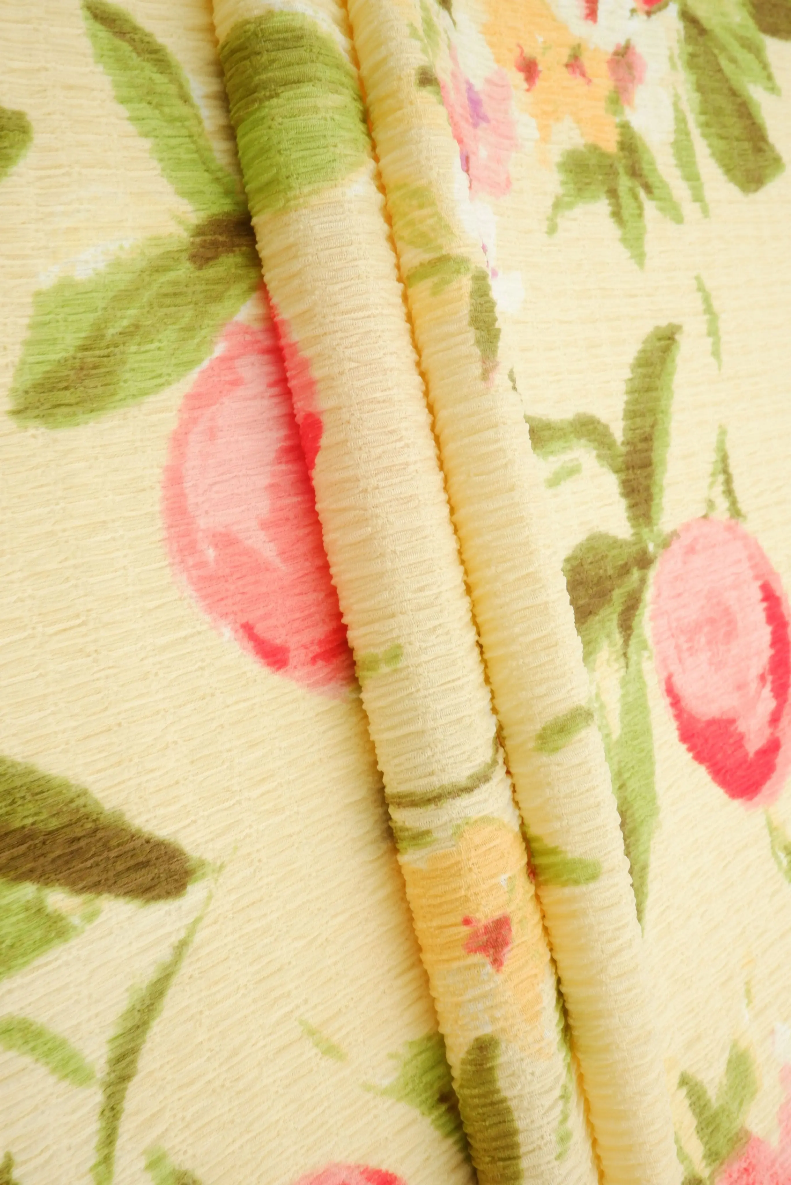 Fruit Orange Crinkle Crepe Print Fabric CRP4628-MS11603 - Image 12