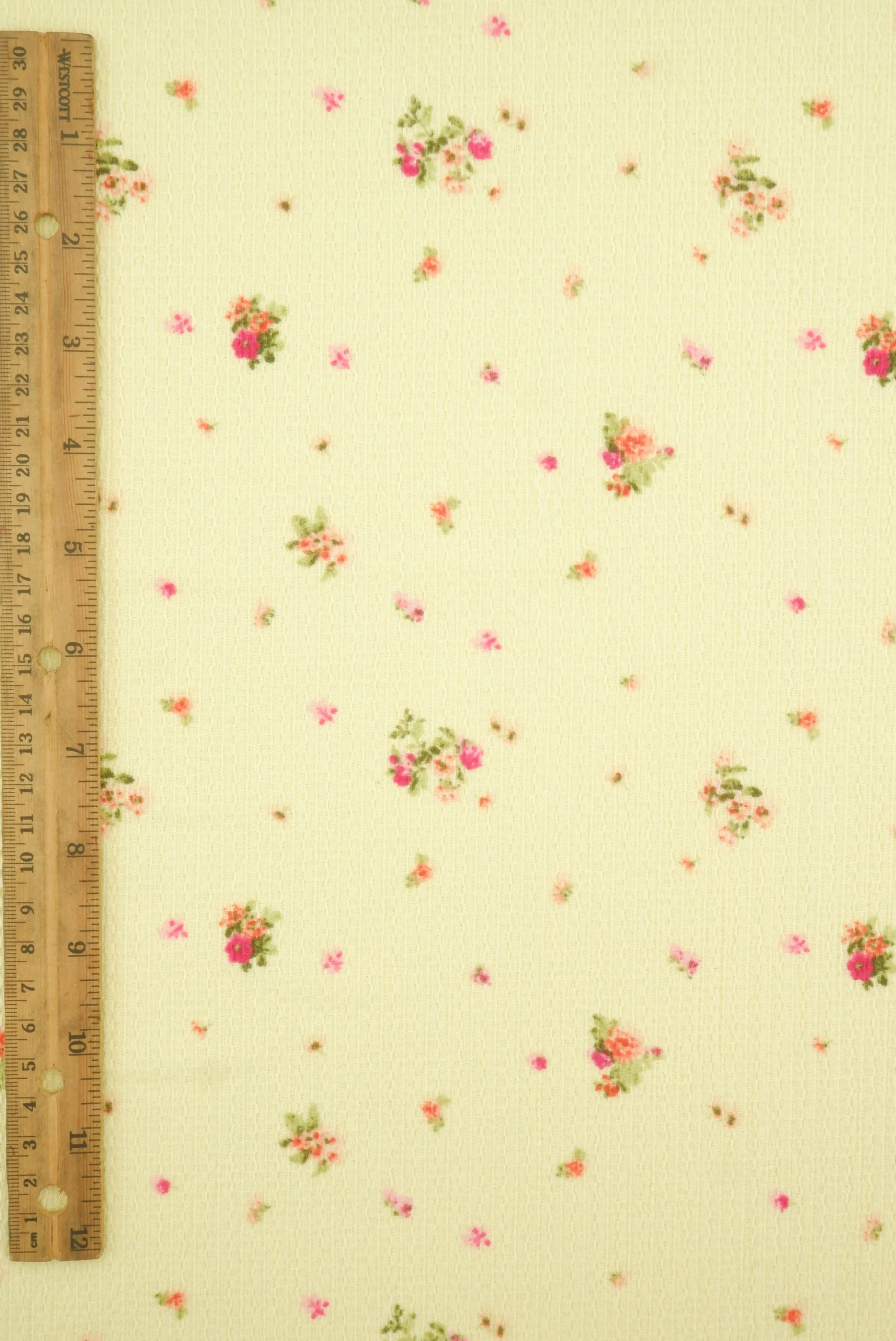 Crinkle Crepe Ditsy Floral Print Knit Fabric CRP4670-MS11578 - Image 11
