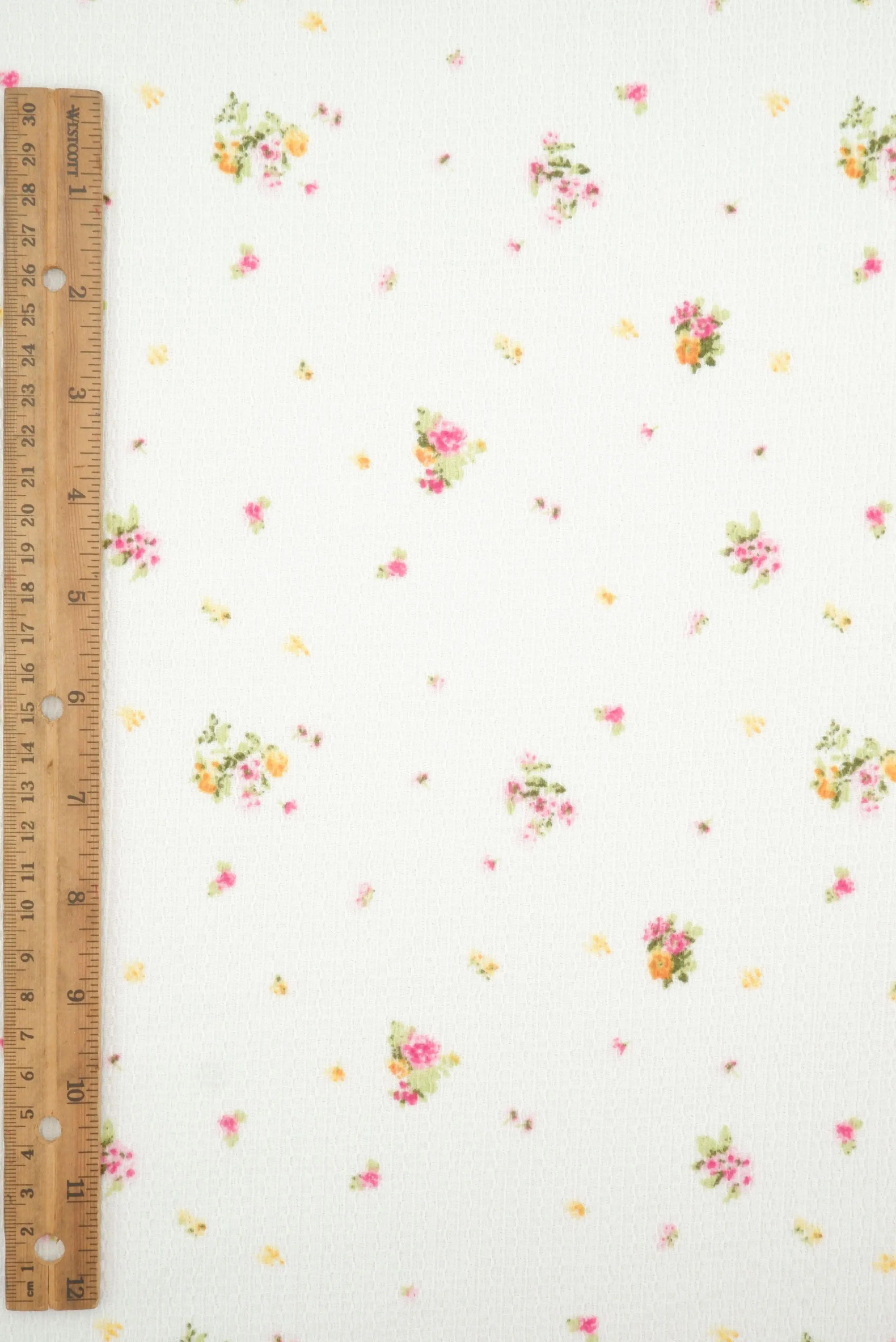 Crinkle Crepe Ditsy Floral Print Knit Fabric CRP4670-MS11578 - Image 14