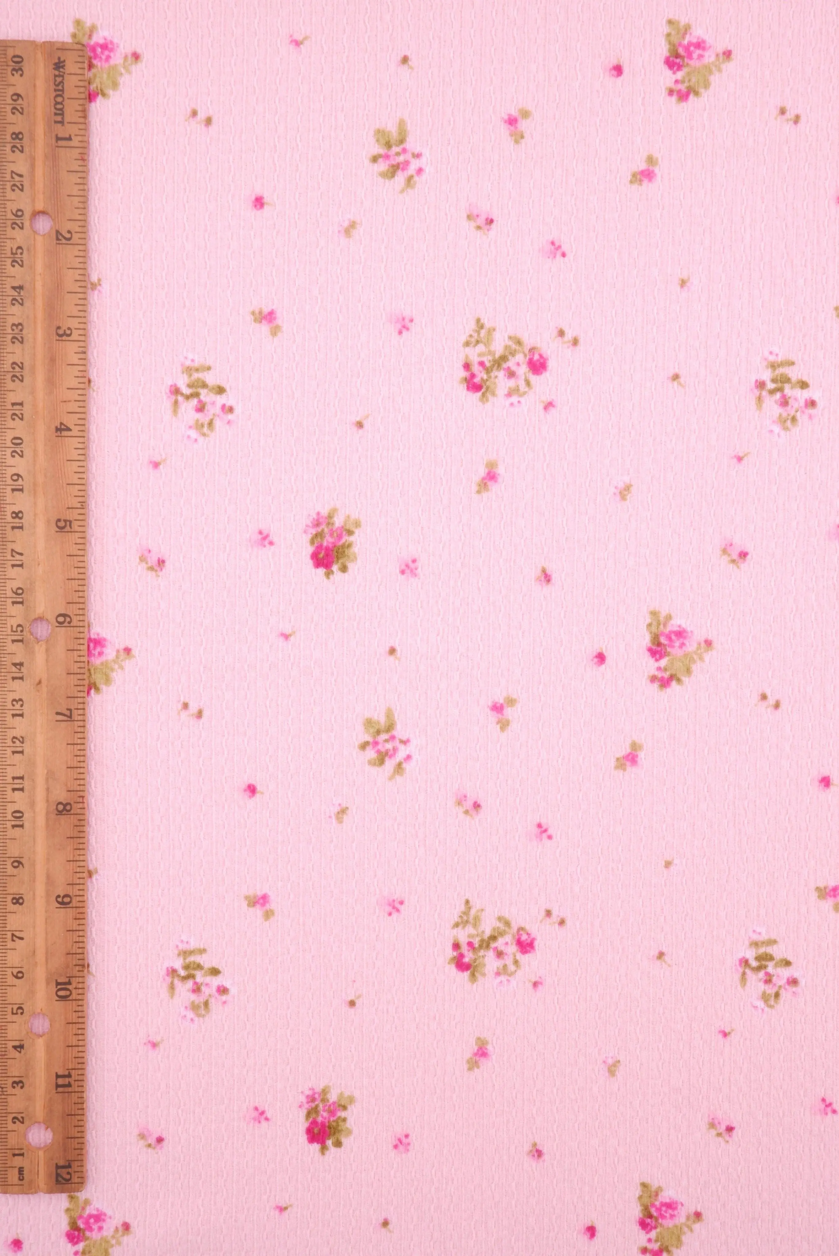 Crinkle Crepe Ditsy Floral Print Knit Fabric CRP4670-MS11578 - Image 4