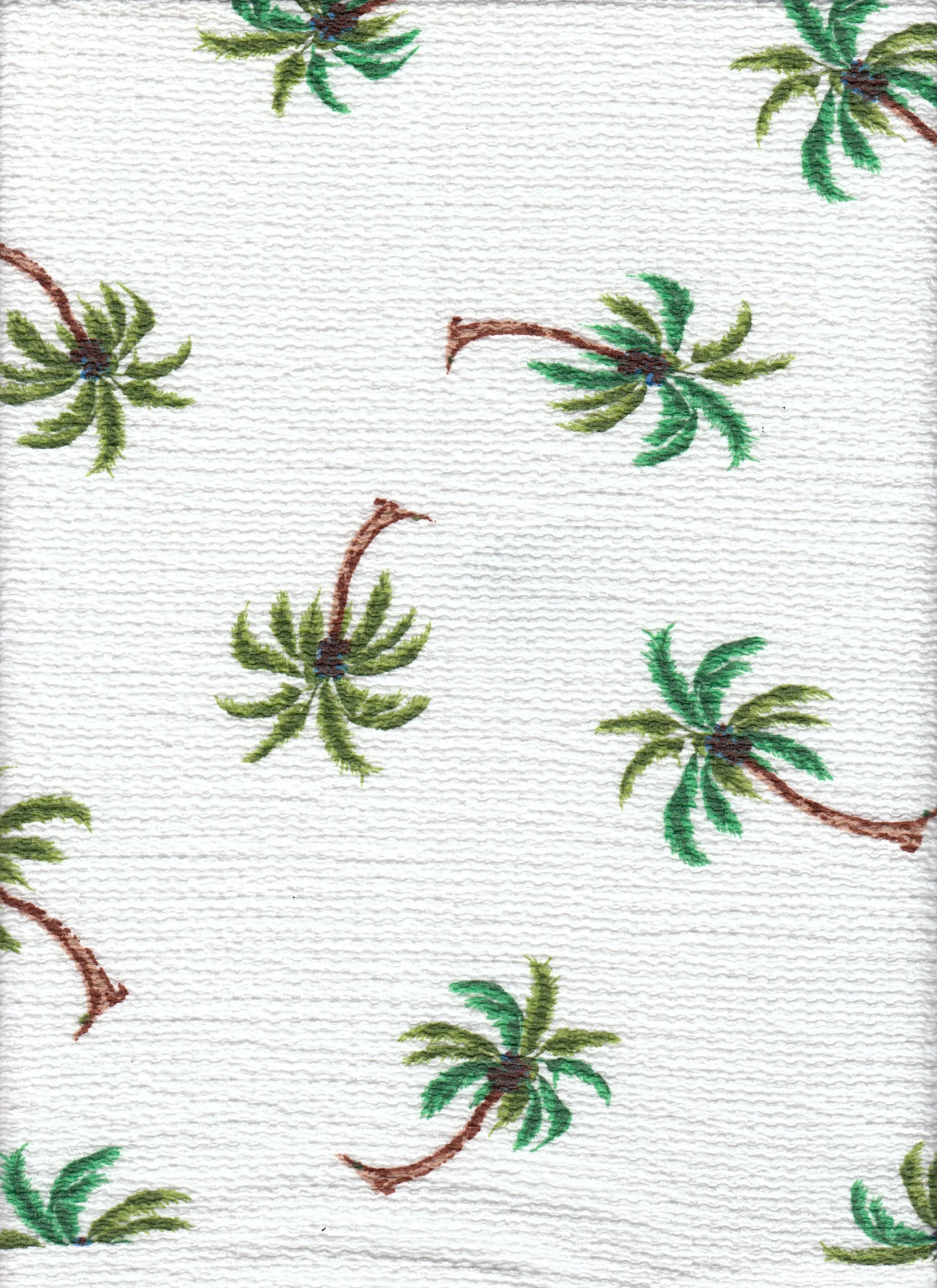 Palm Tree Crinkle Crepe Print Fabric CRP4670-MS11615 - Image 5
