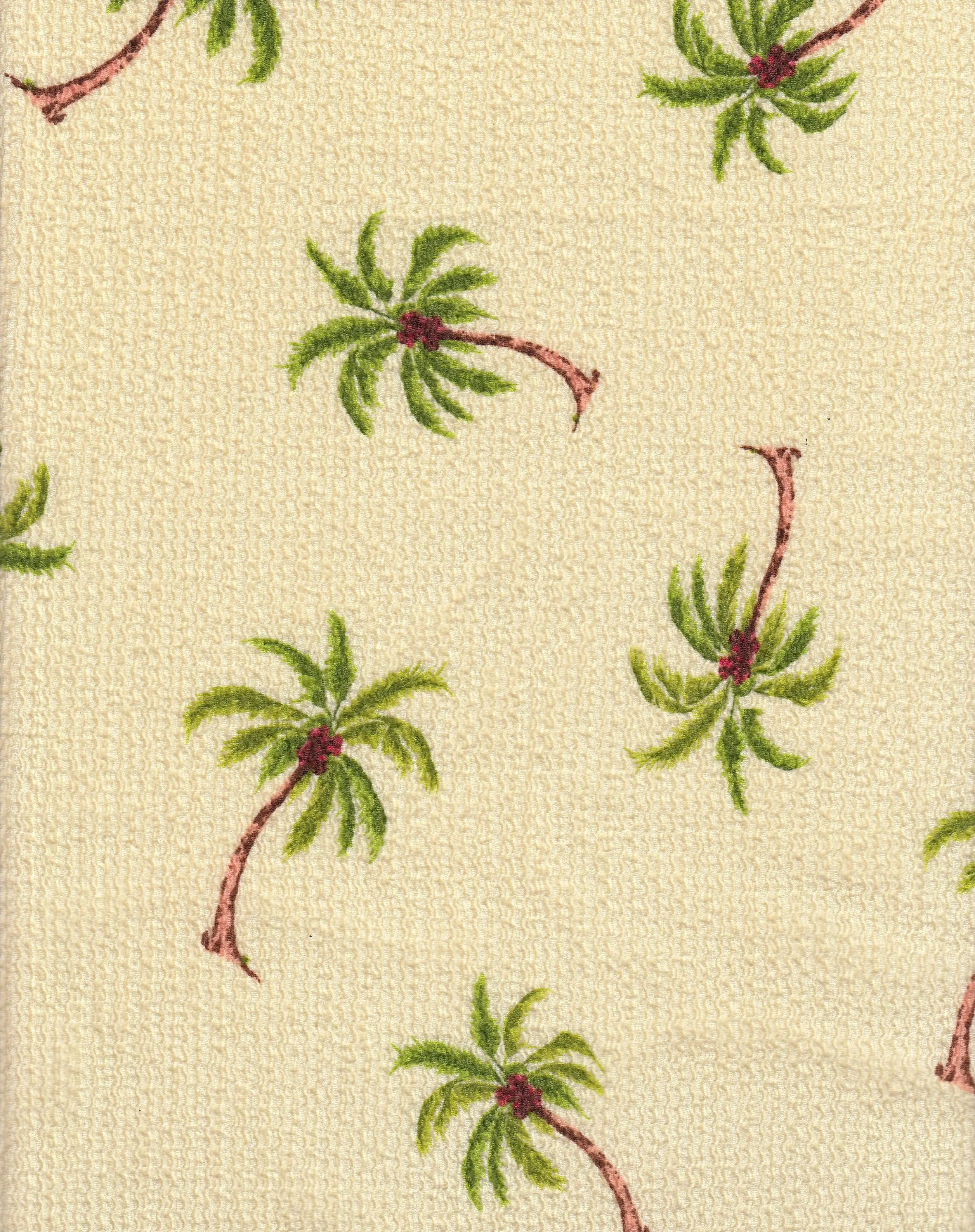 Palm Tree Crinkle Crepe Print Fabric CRP4670-MS11615 - Image 8