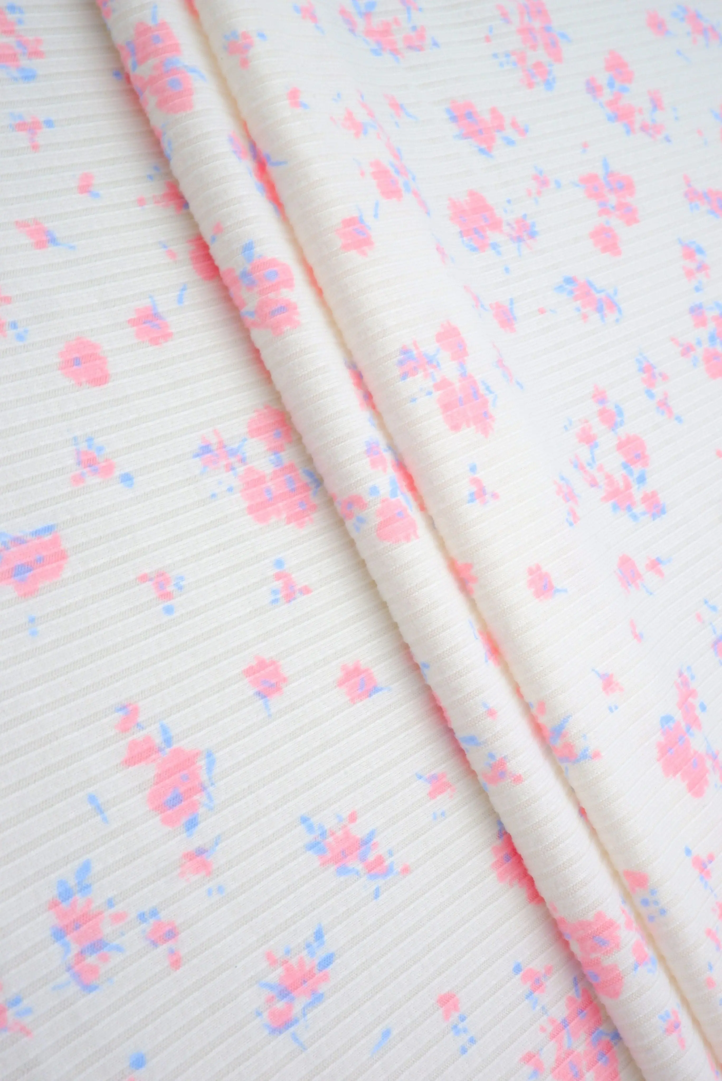 Ditsy Floral 4x2 Rib Knit Fabric - KNT3422-MS11419 - Image 2