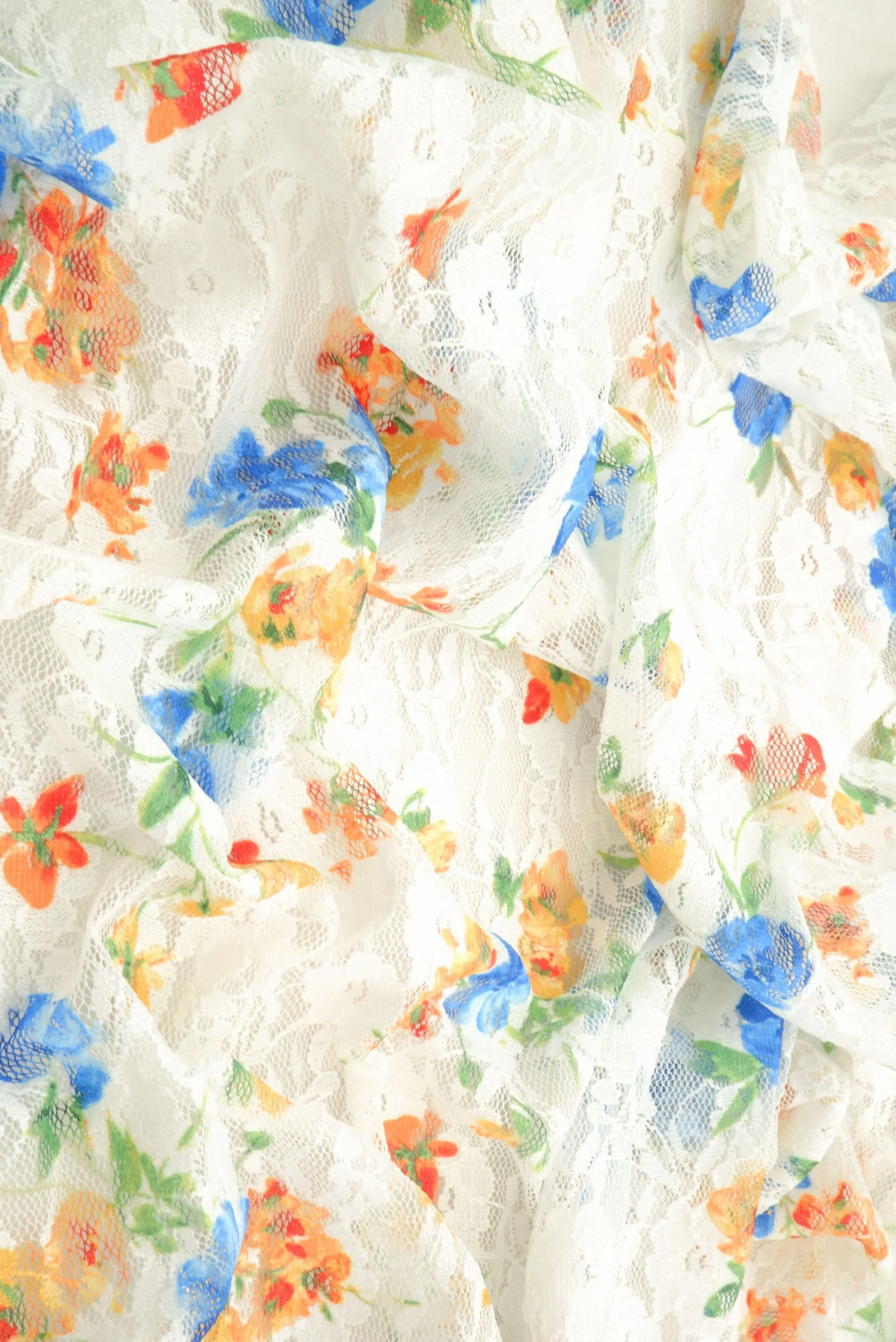 Ditsy Floral Lace Digital Print Fabric LACE4481-M11027 - Image 3