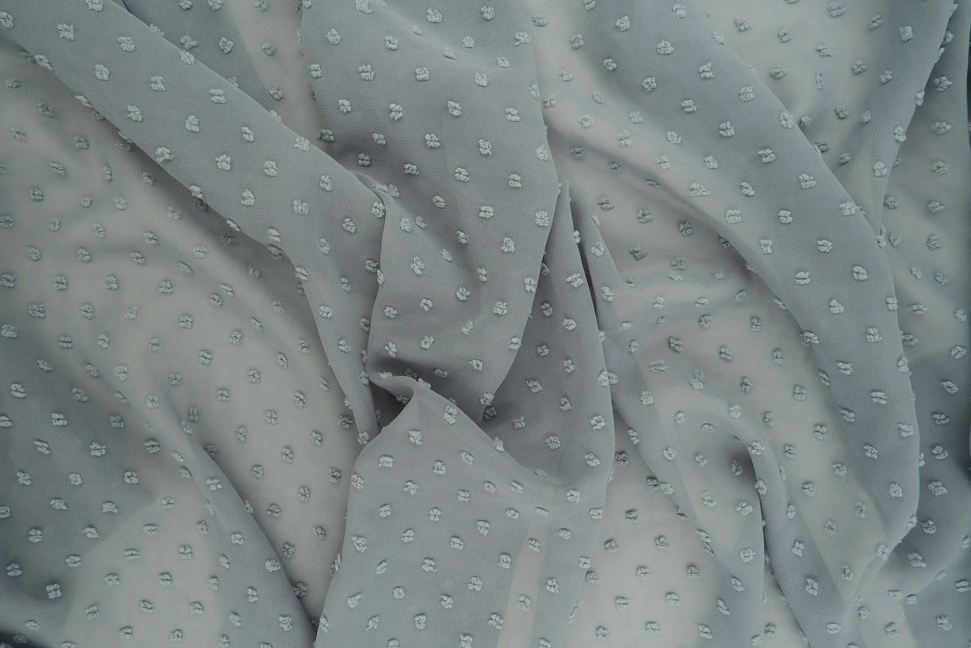 Dot Chiffon Solid Woven Fabric - HIMLT-3132 - Image 10