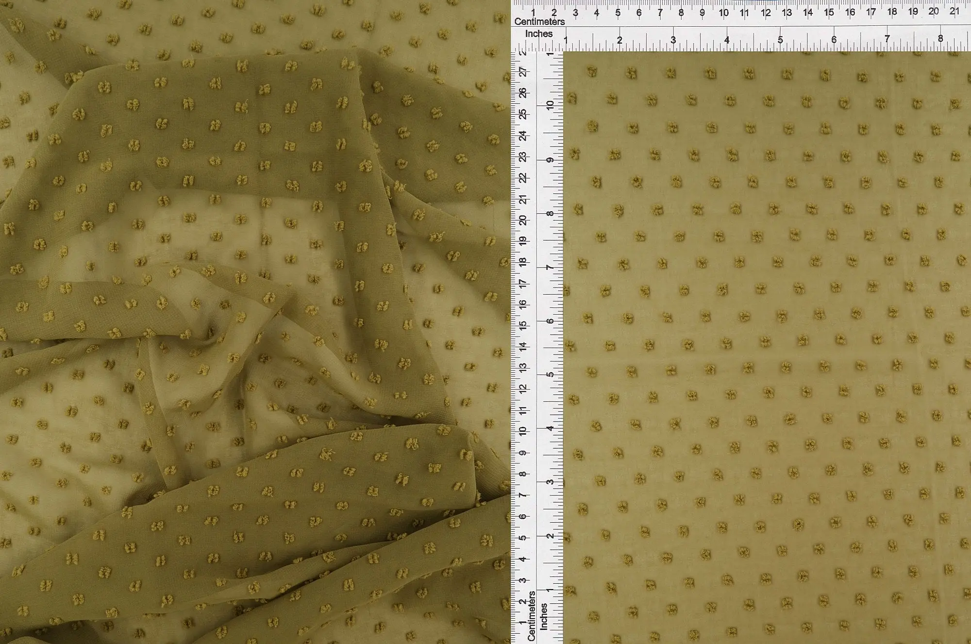 Dot Chiffon Solid Woven Fabric - HIMLT-3132 - Image 3