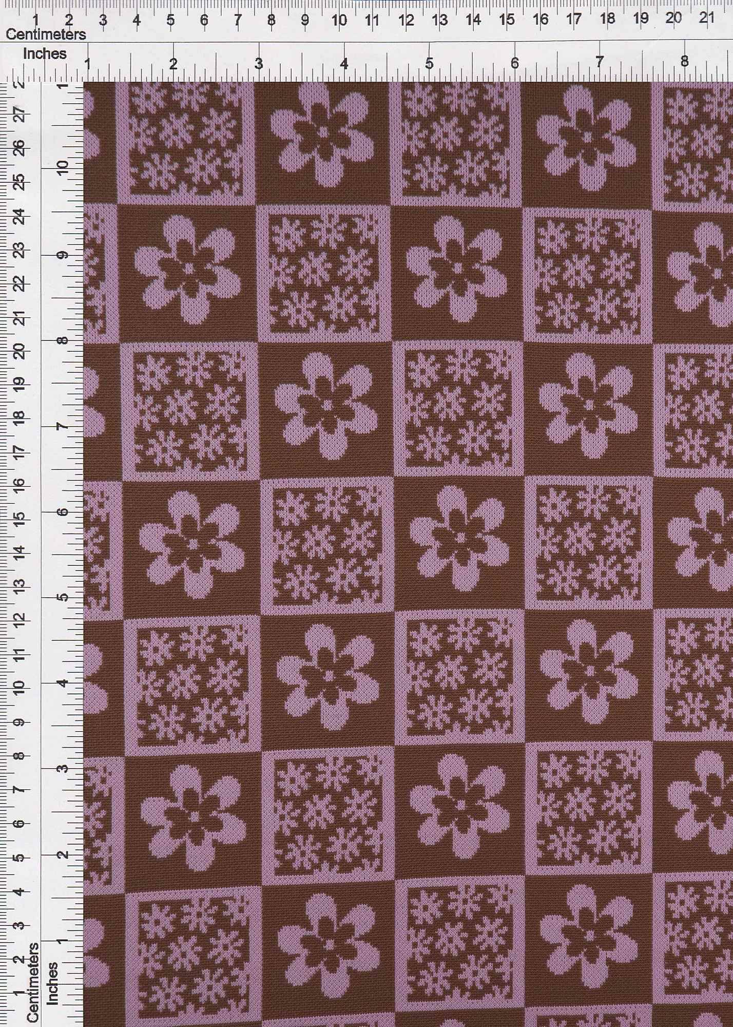 Double Knit Jacquard Floral Fabric - KNT4445 - Image 10