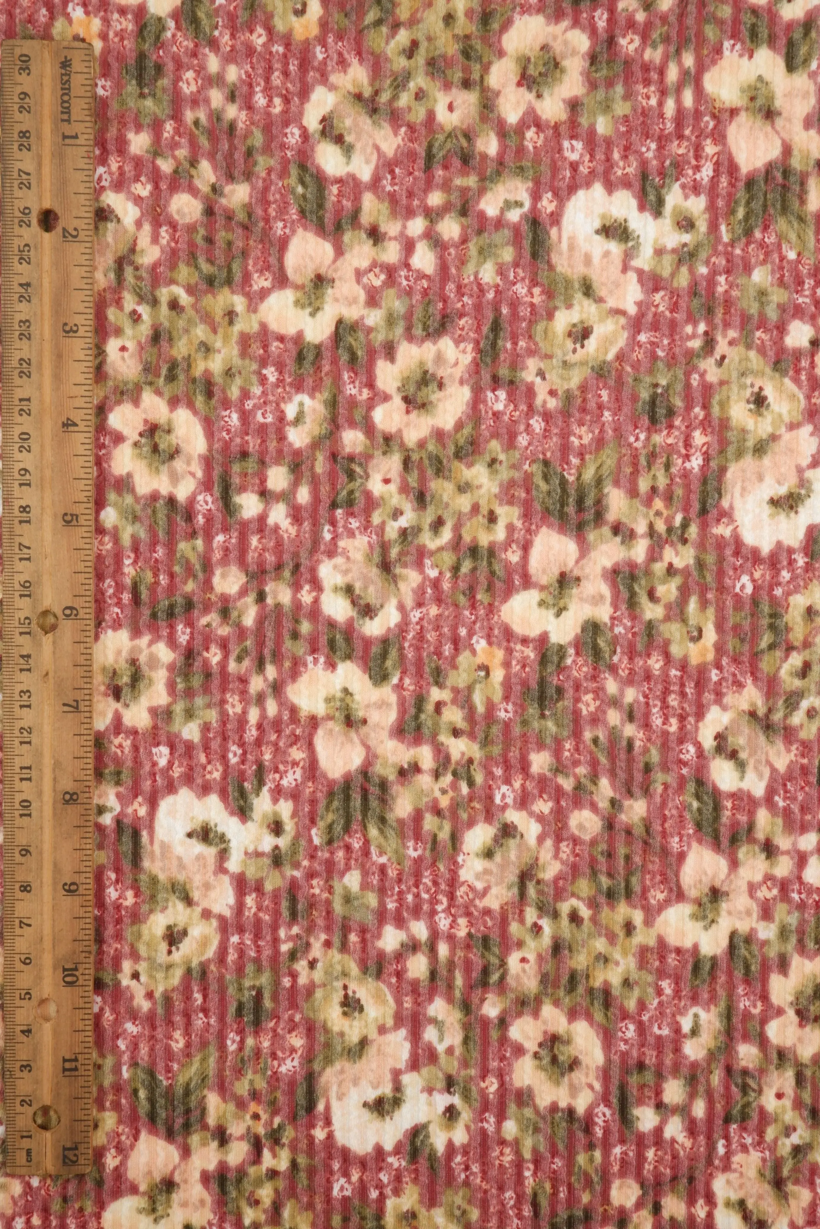 Double Knit Jacquard Floral Fabric   KNT4463-MS11062 - Image 5