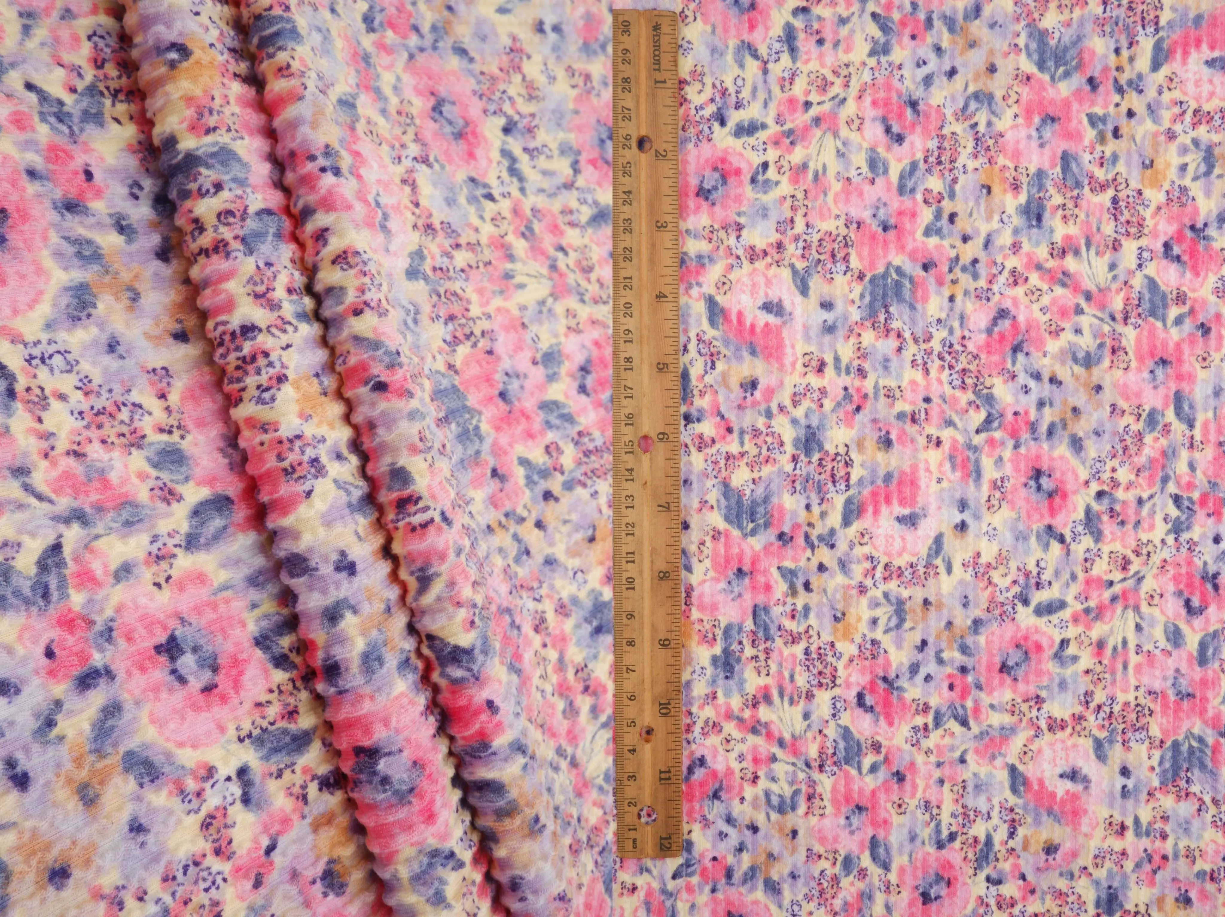 Double Knit Jacquard Floral Fabric   KNT4463-MS11062 - Image 7