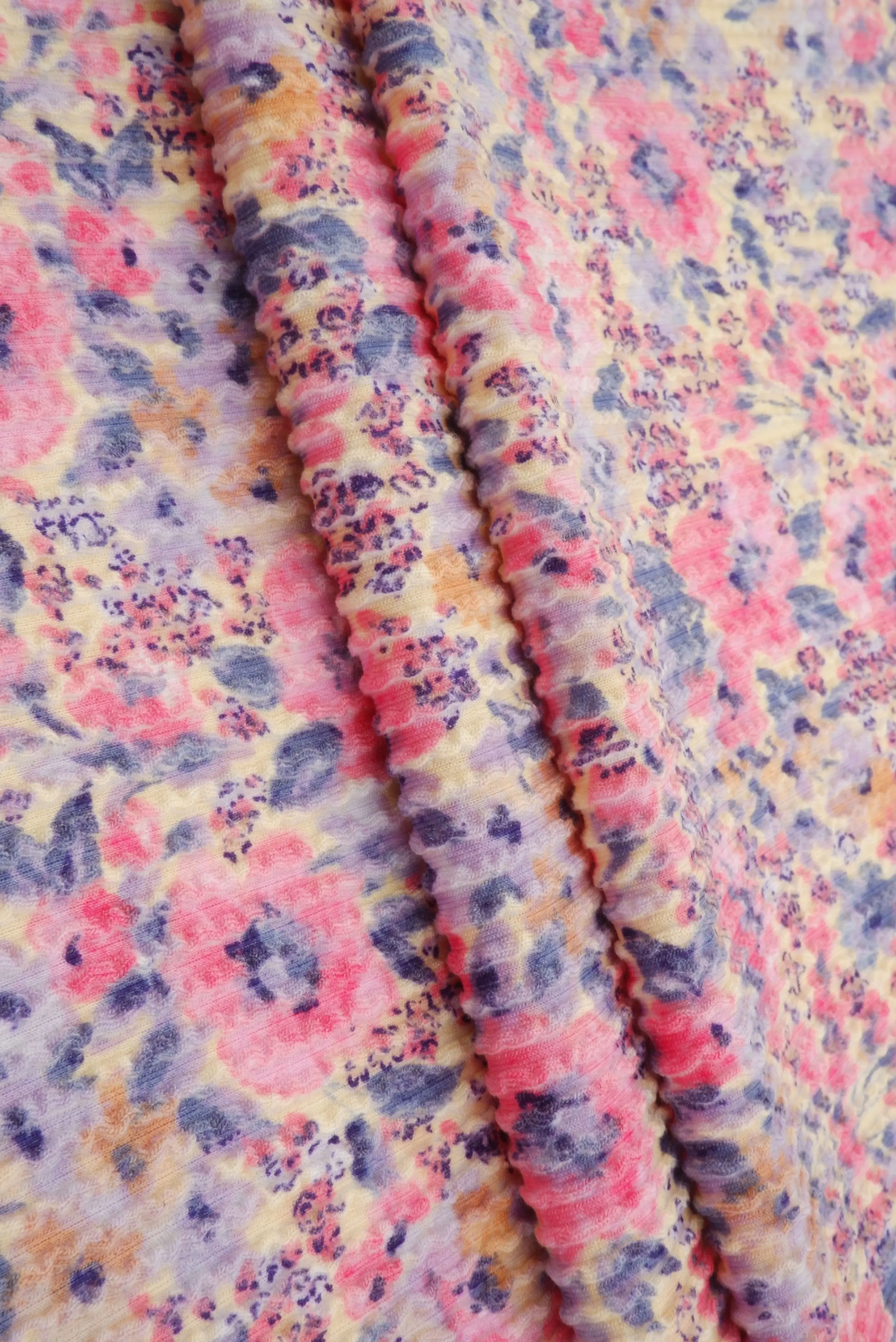 Double Knit Jacquard Floral Fabric   KNT4463-MS11062 - Image 9