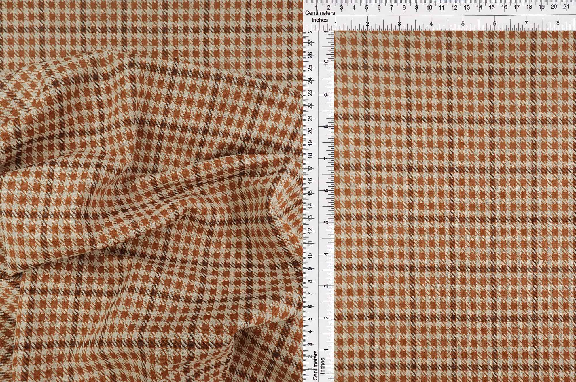 Double Knit Jacquard Plaid Stretch Fabric - KNT4211