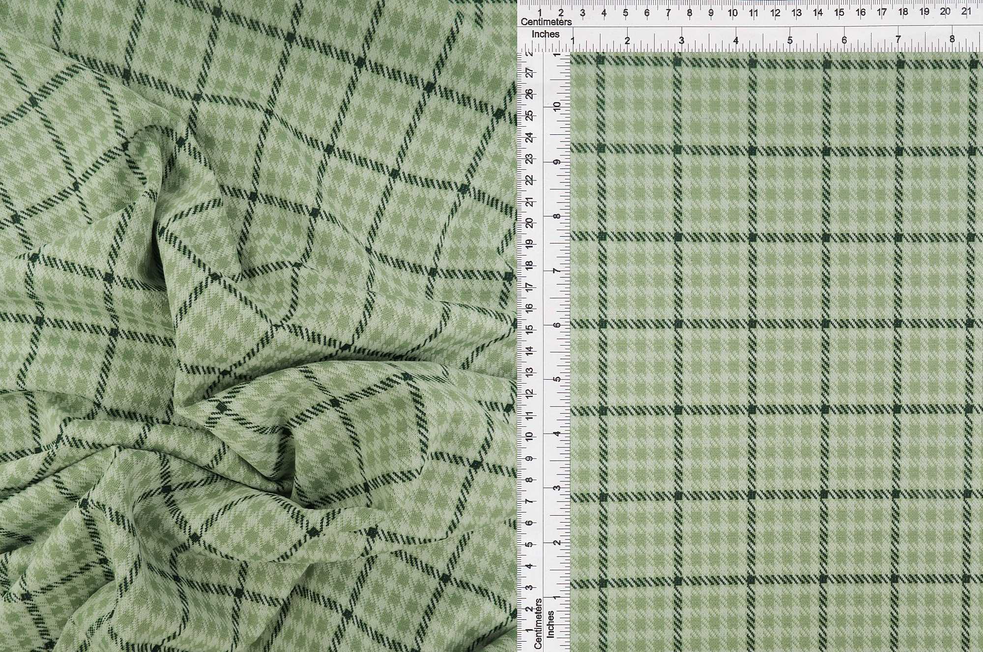 Double Knit Jacquard Plaid Stretch Fabric - KNT4211 - Image 4