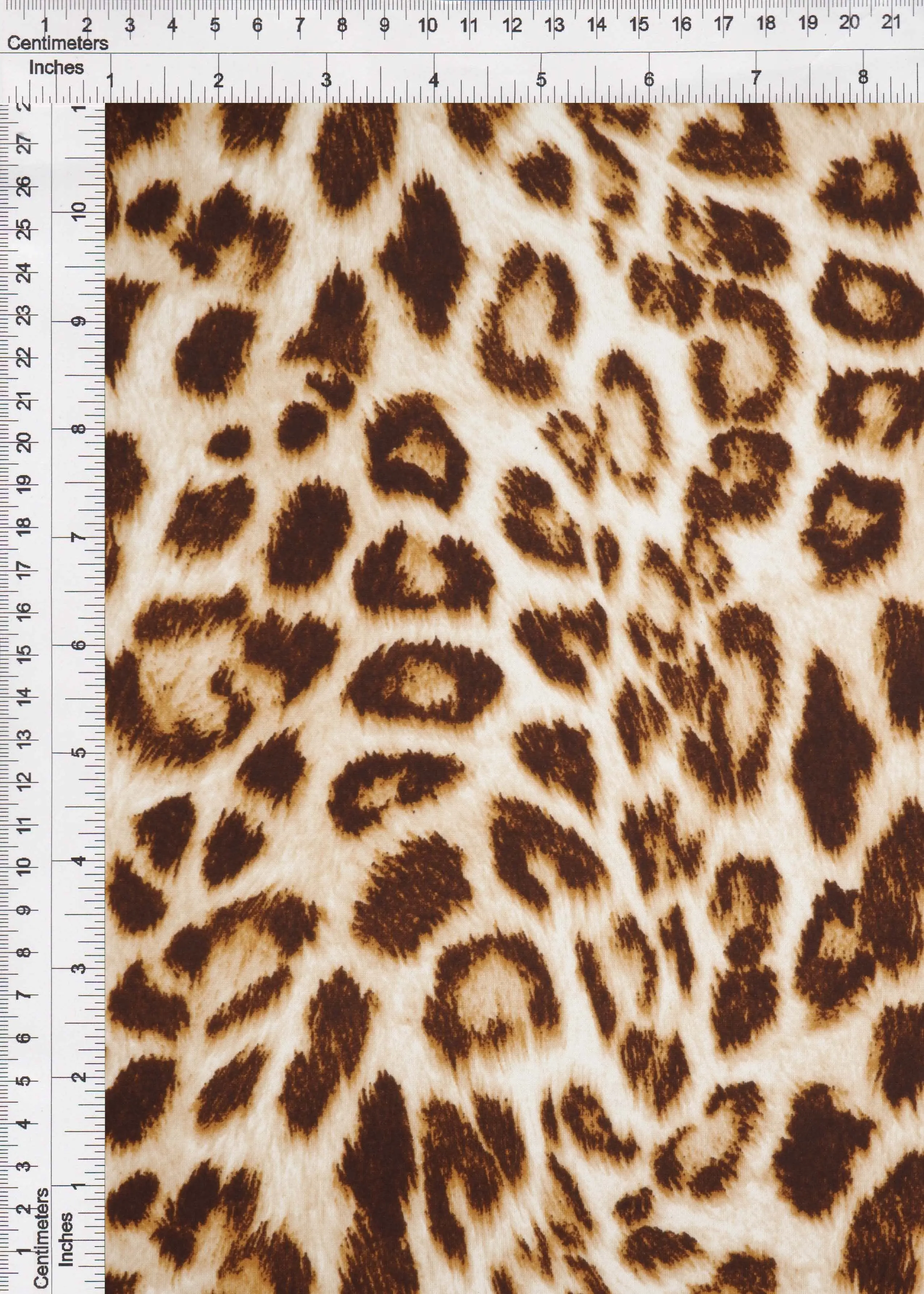 DTY Brushed Animal Print Stretch Knit Fabric - KNT2100-SE20352 - Image 3