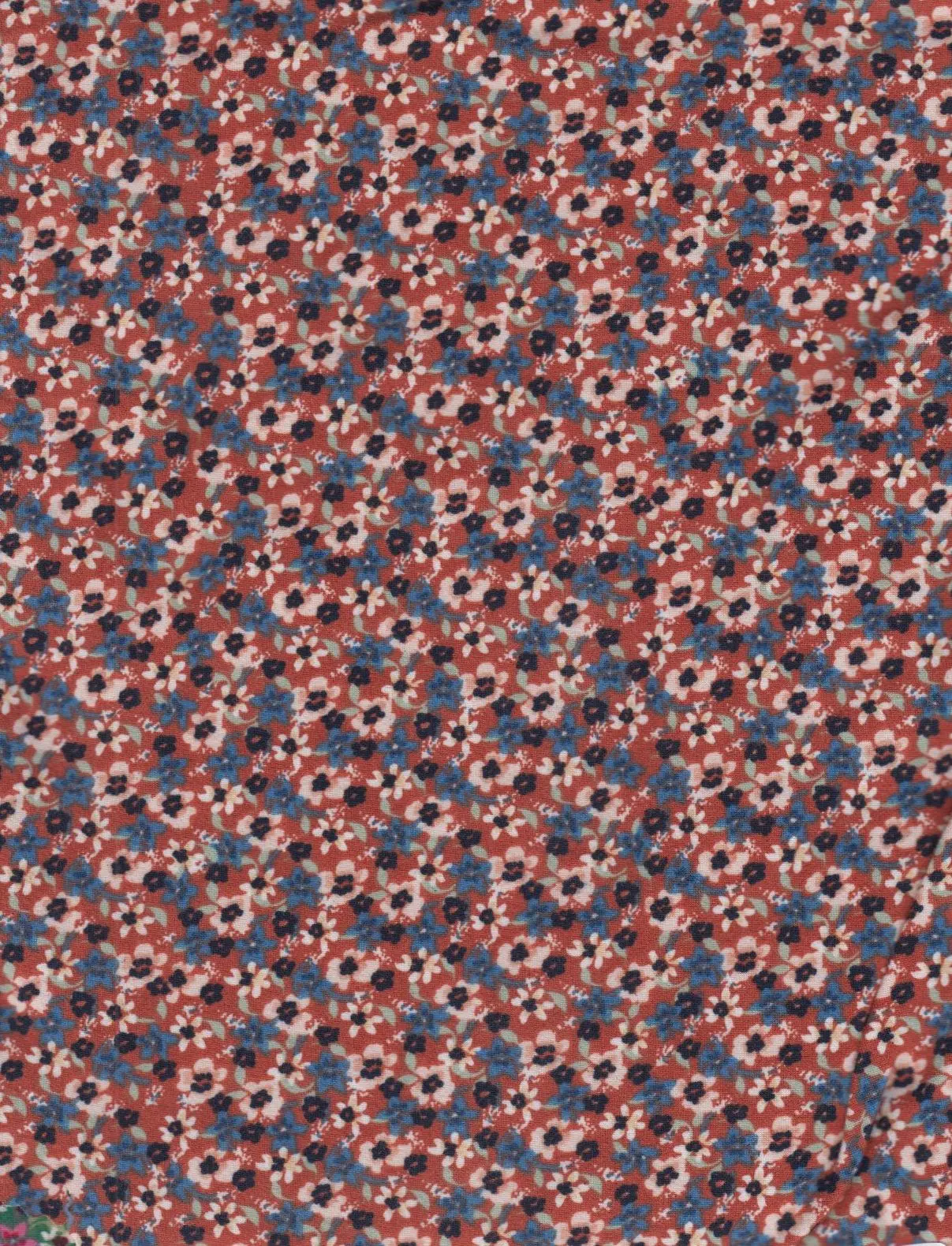 DTY Brushed Ditsy Floral Fabric - KNT2100-MS11150