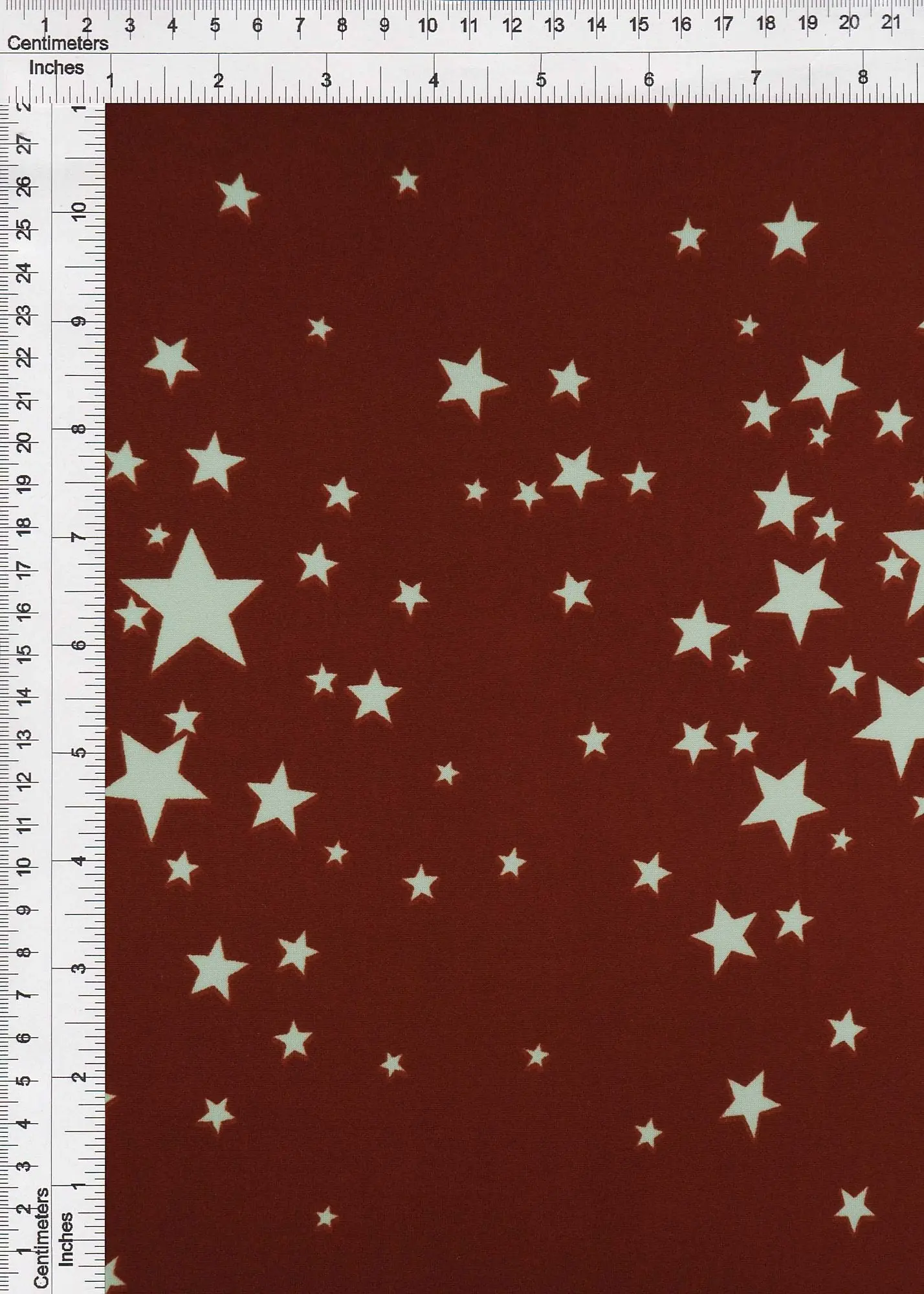 DTY Brushed Star Print Stretch Knit Fabric - KNT2100-DU1561 - Image 3