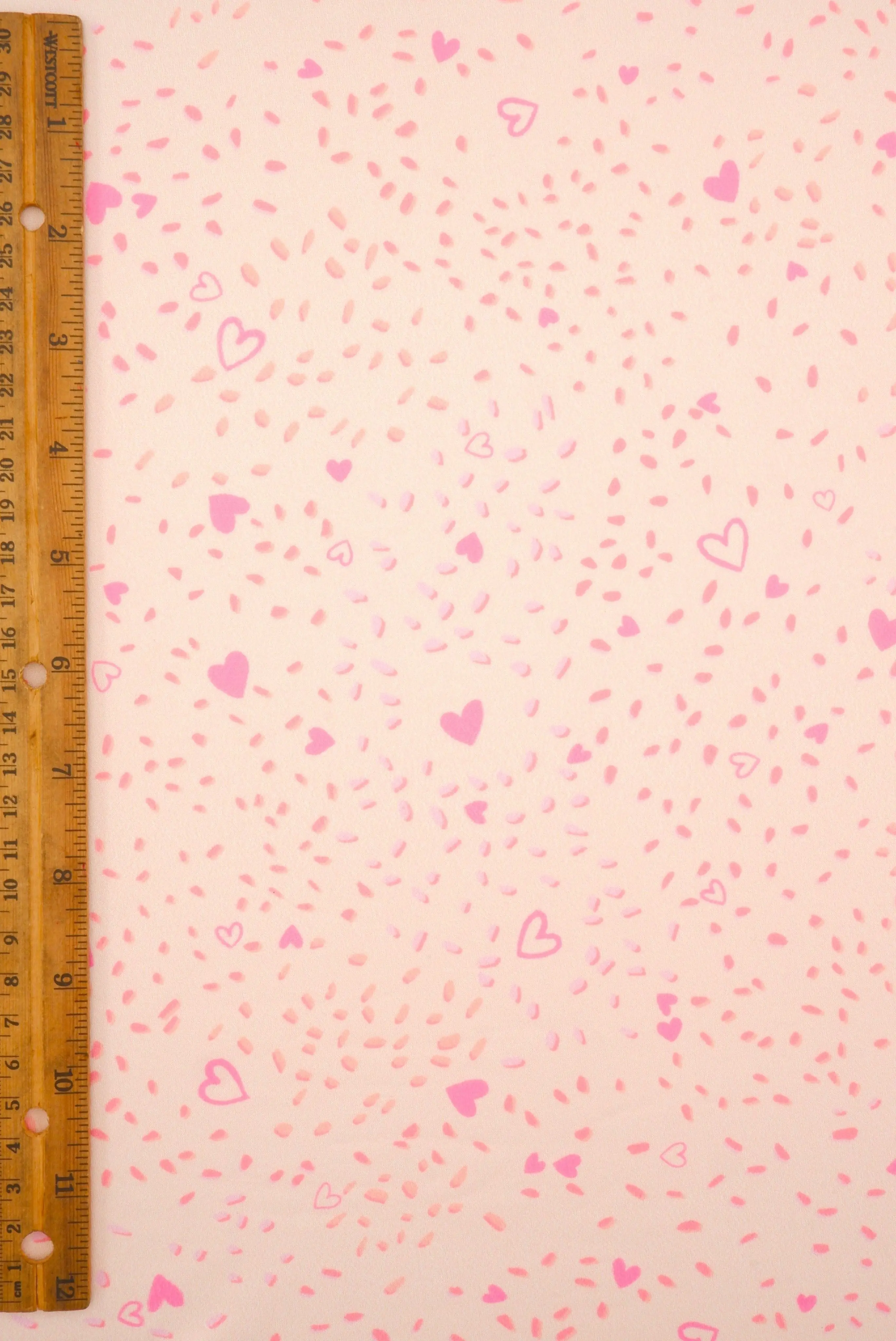 DTY Brushed Valentine Heart Digital Print Knit Fabric - DKNT4520-M11758 - Image 6