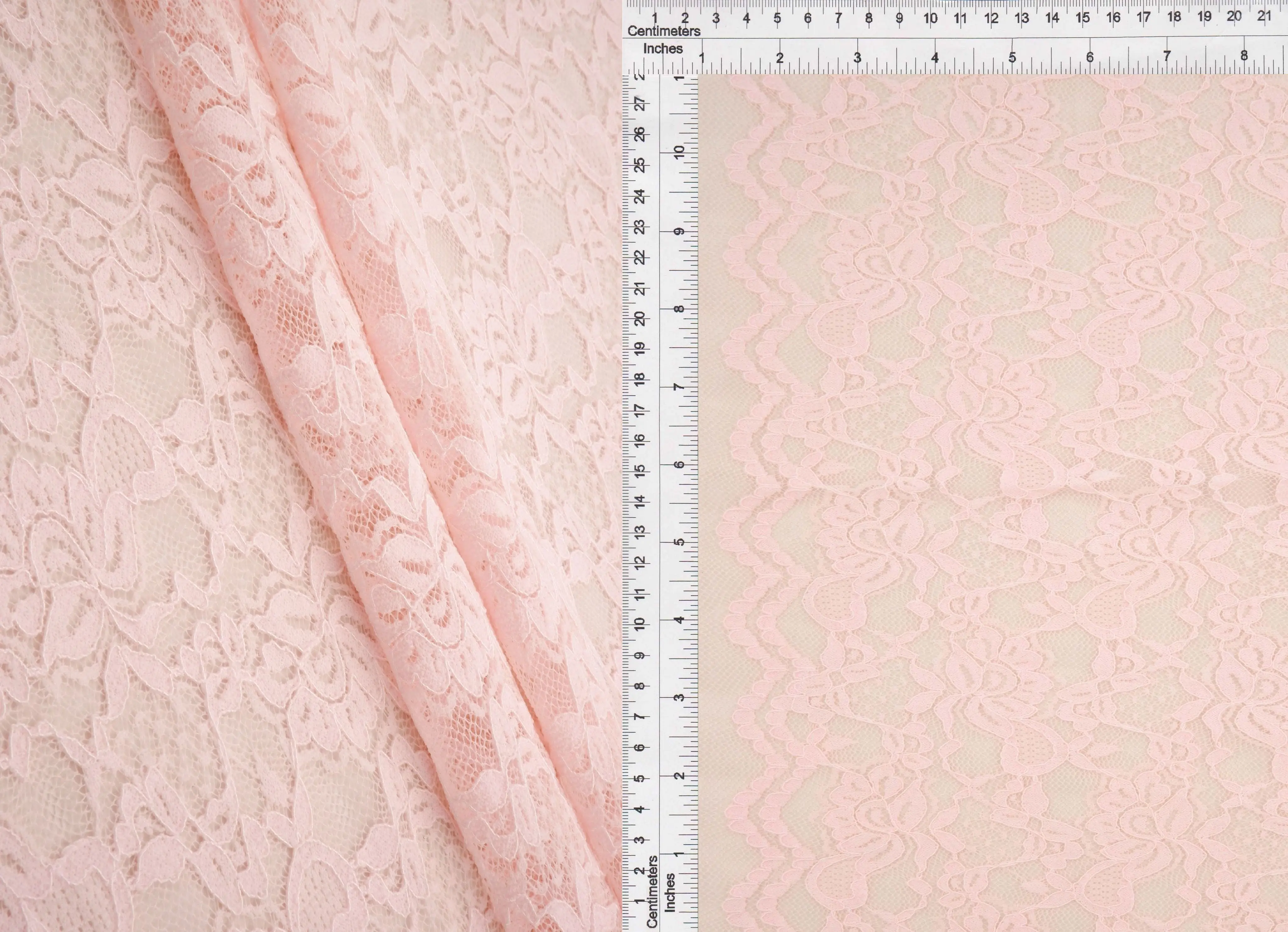 Floral Double Border Lace Fabric - LACE4478 - Image 13