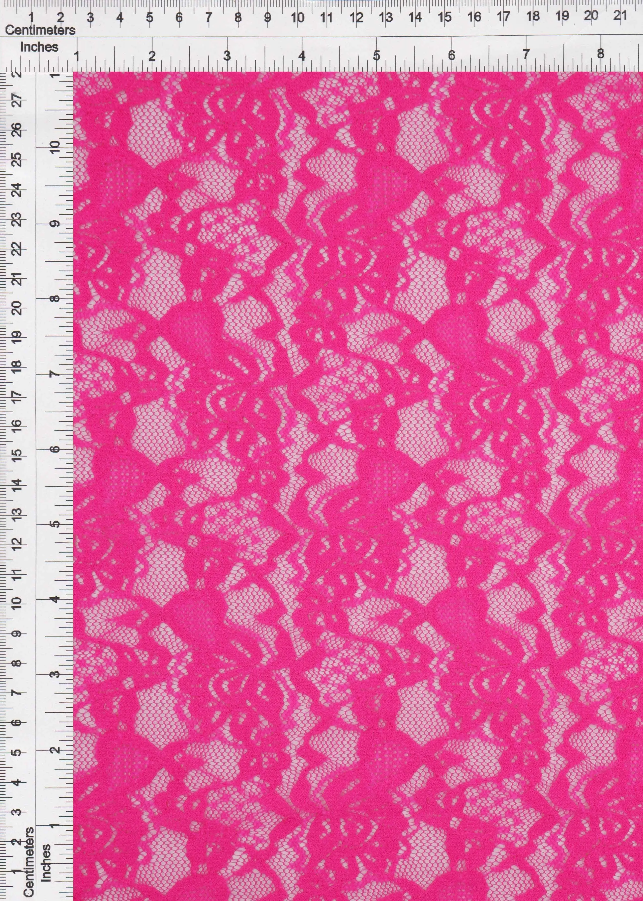 Floral Double Border Lace Fabric - LACE4478 - Image 20