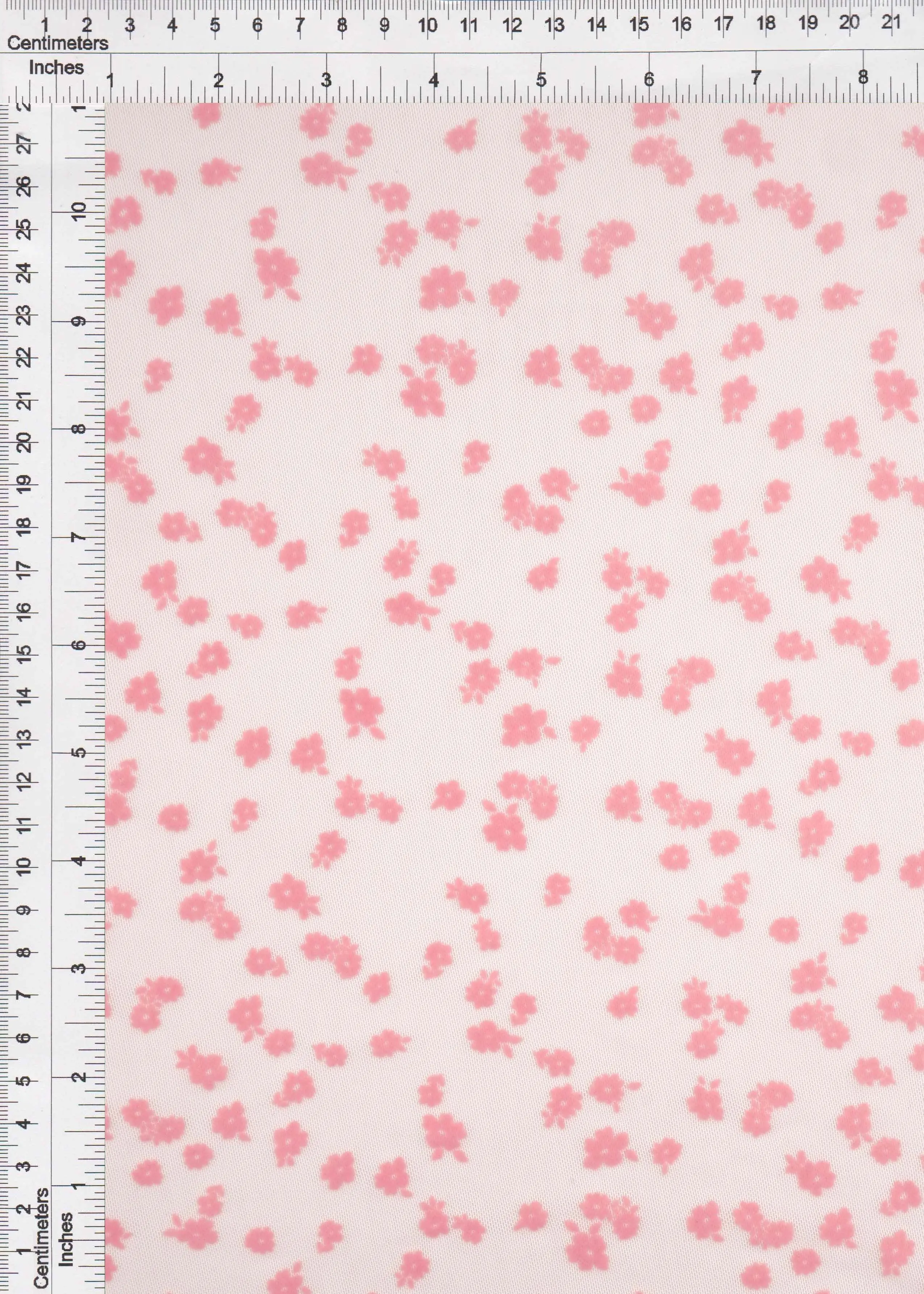 Floral Flocked Mesh Stretch Fabric - FLOCK-MS11486 - Image 7
