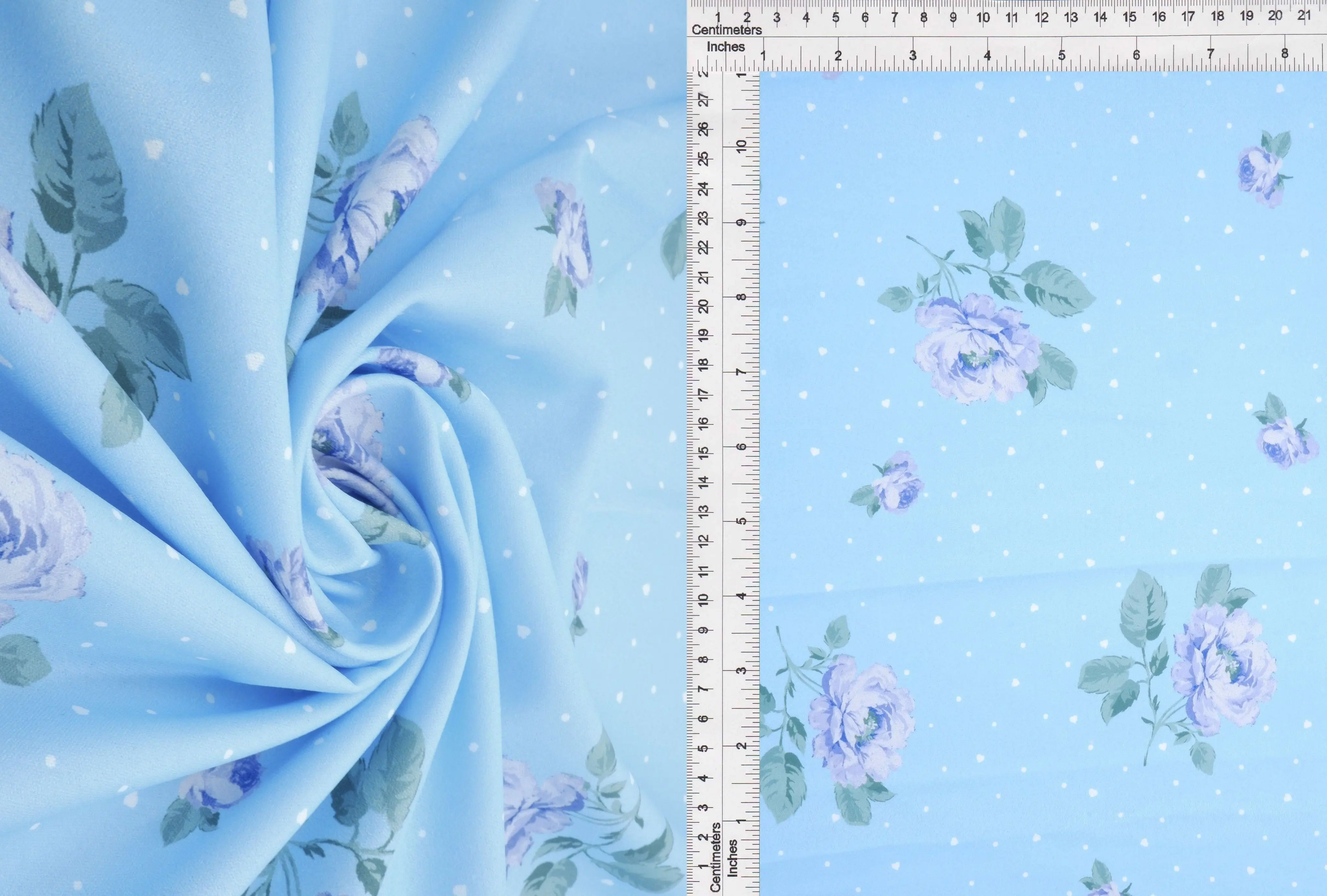 Floral Heart Digital Print CEY Airflow Woven Fabric - POP4178-M11369D - Image 5