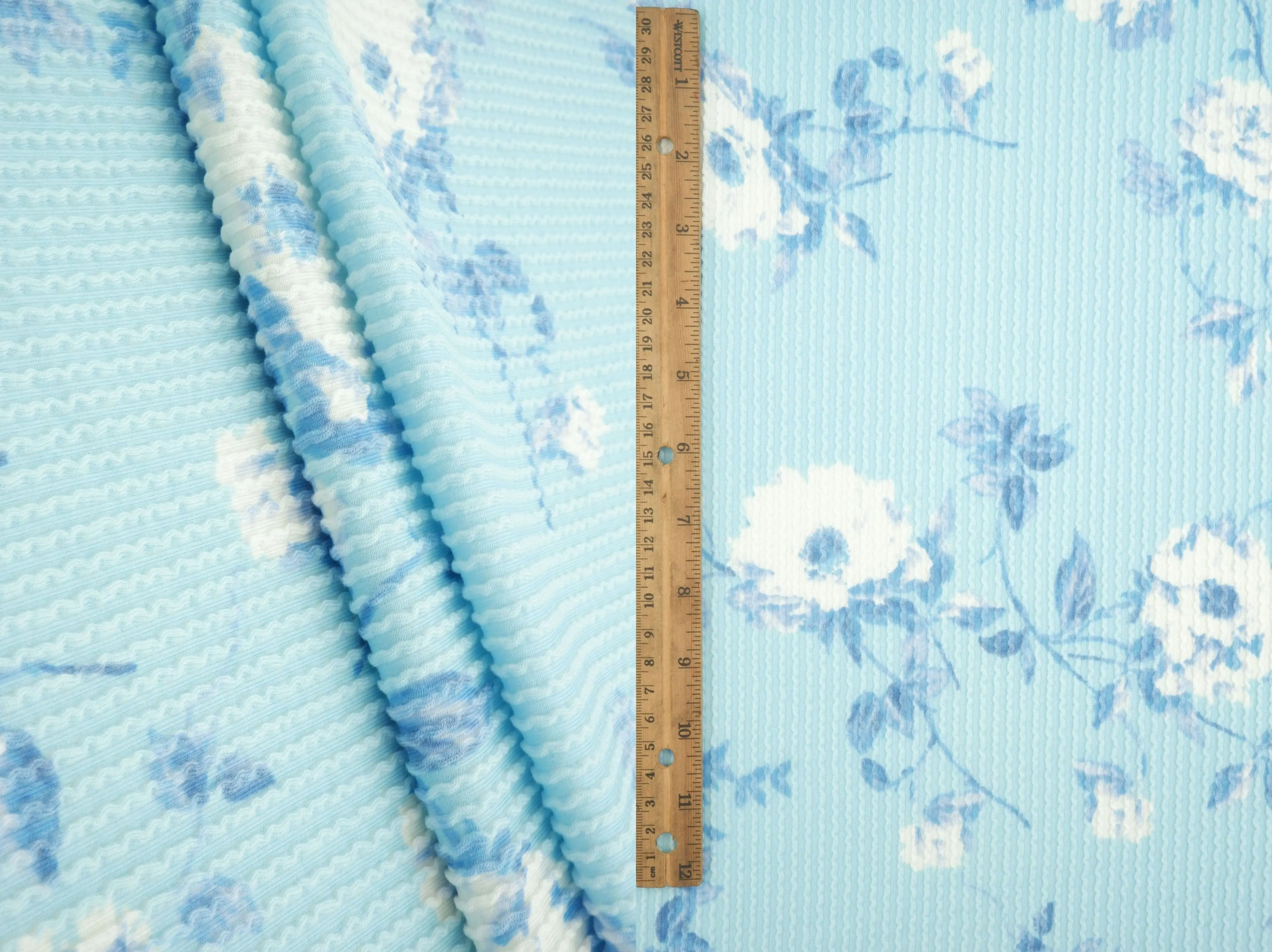 Floral Jacquard Double Knit Fabric - KNT4463-MS11153 - Image 5