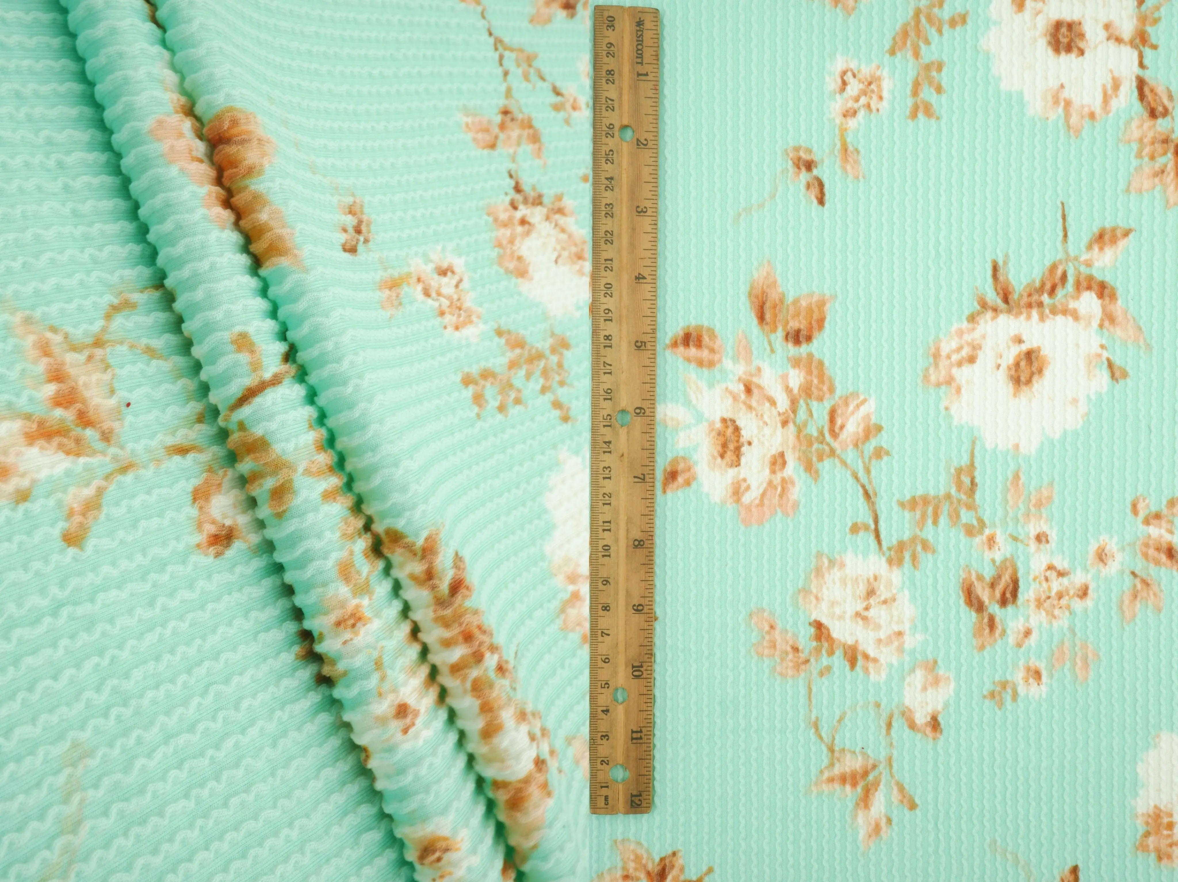 Floral Jacquard Double Knit Fabric - KNT4463-MS11153 - Image 9
