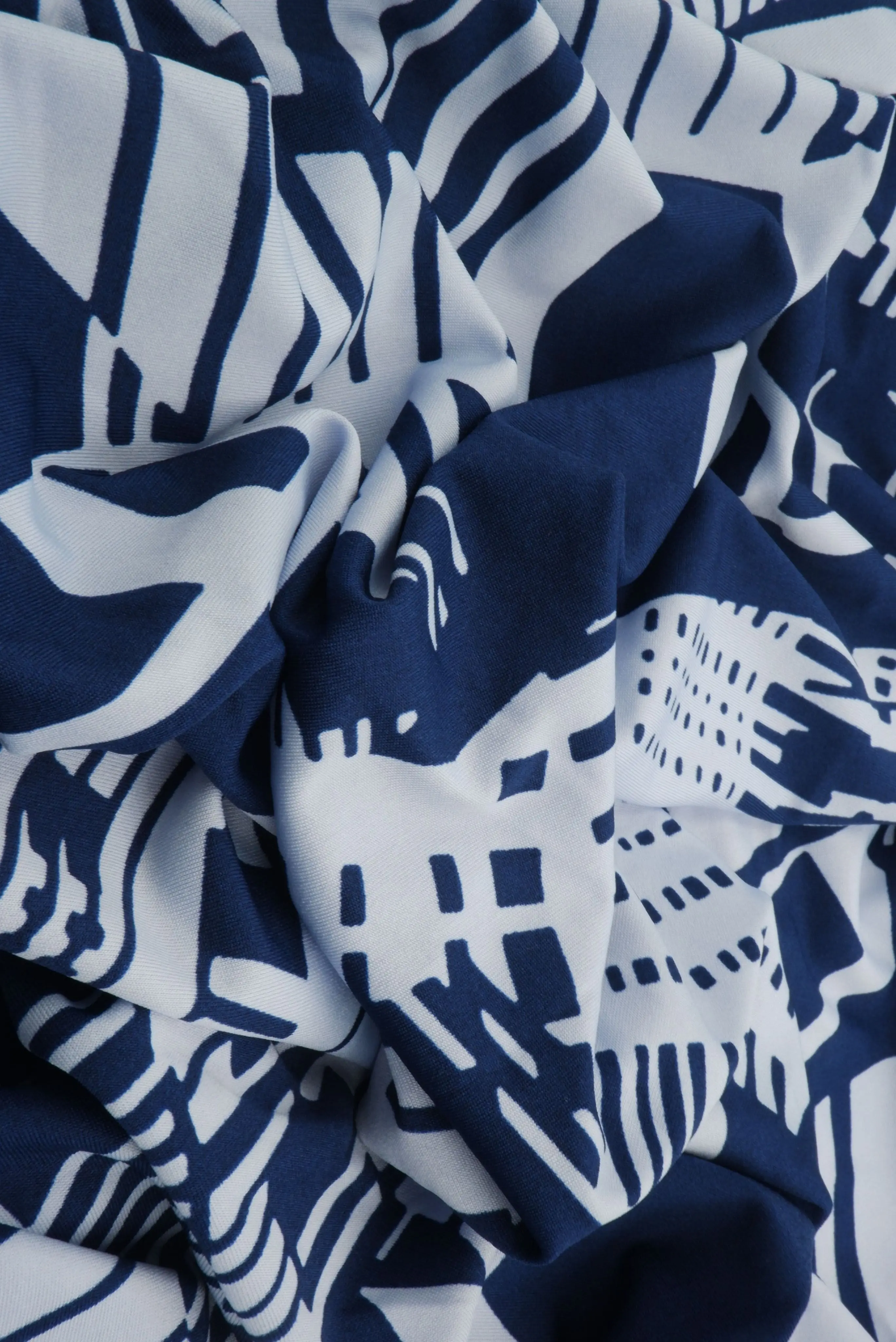 Geometric Print Stretch DTY Knit Fabric - KNT4498-SE30464 - Image 3