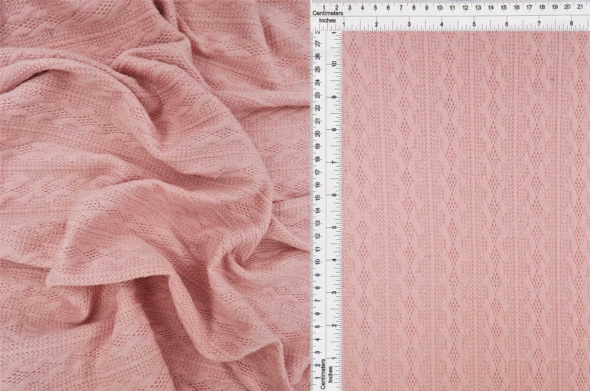 Jacquard Cable Knit Sweater Fabric - KNT4422 - Image 35