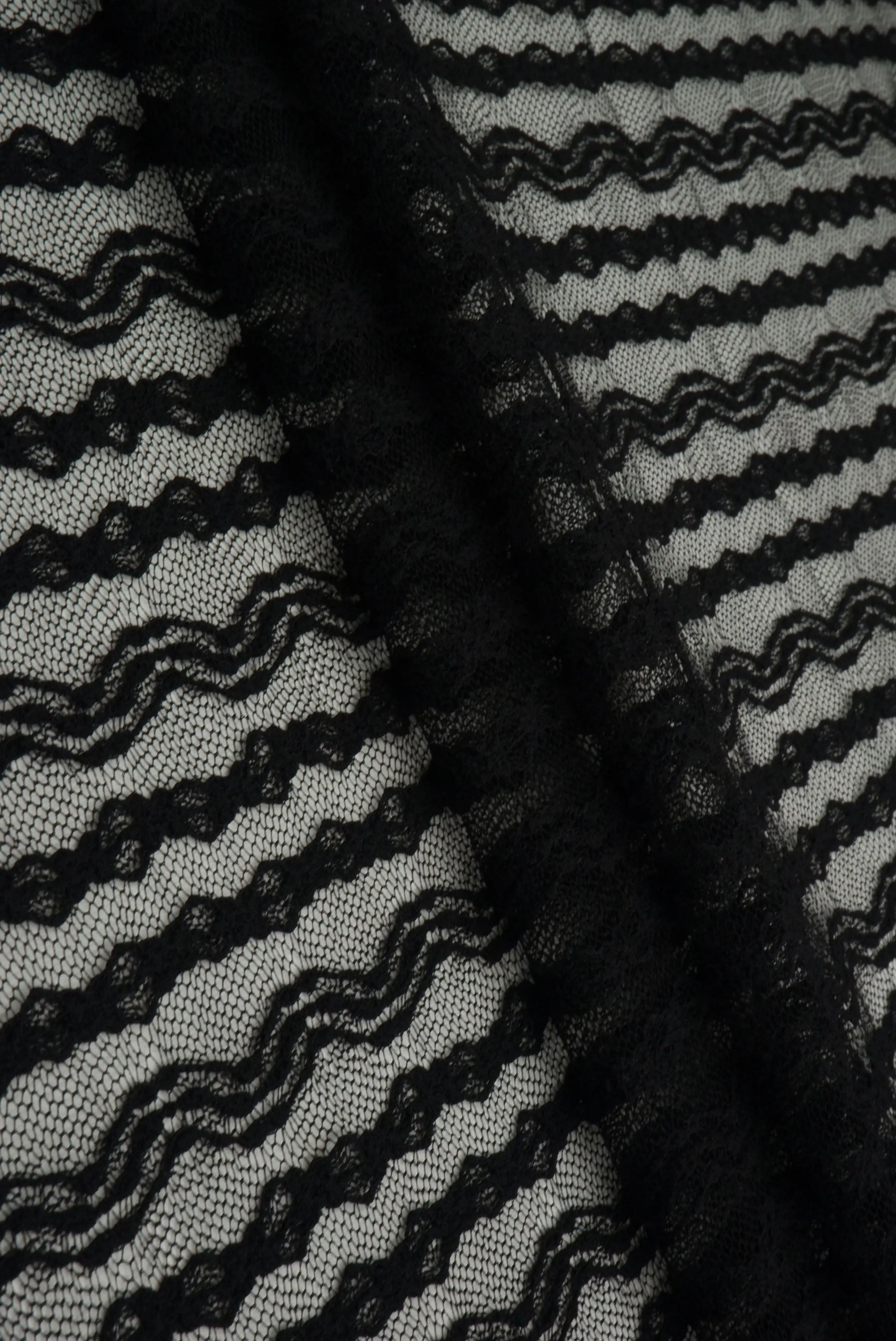 Chevron Lace Textured Knit Fabric - KNC-33535 - Image 4