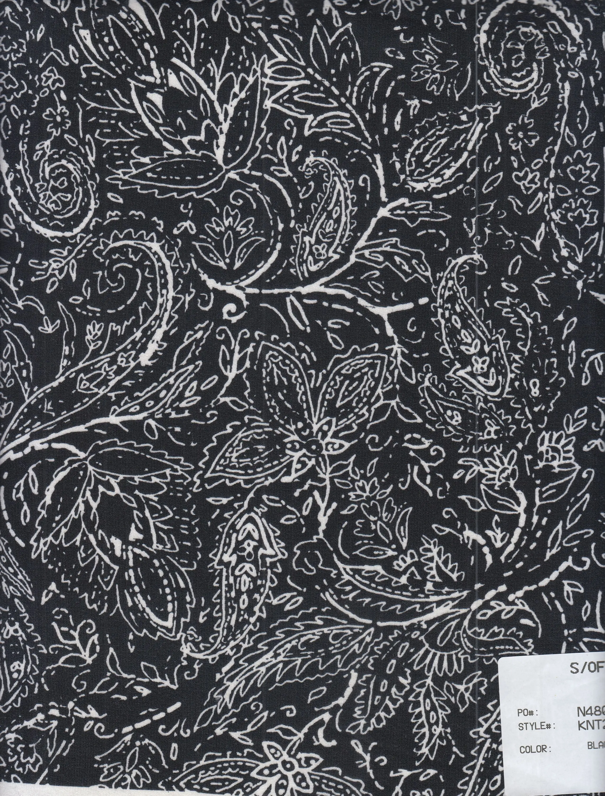 DTY Brushed Paisley Print Knit - KNT2100-MS11175
