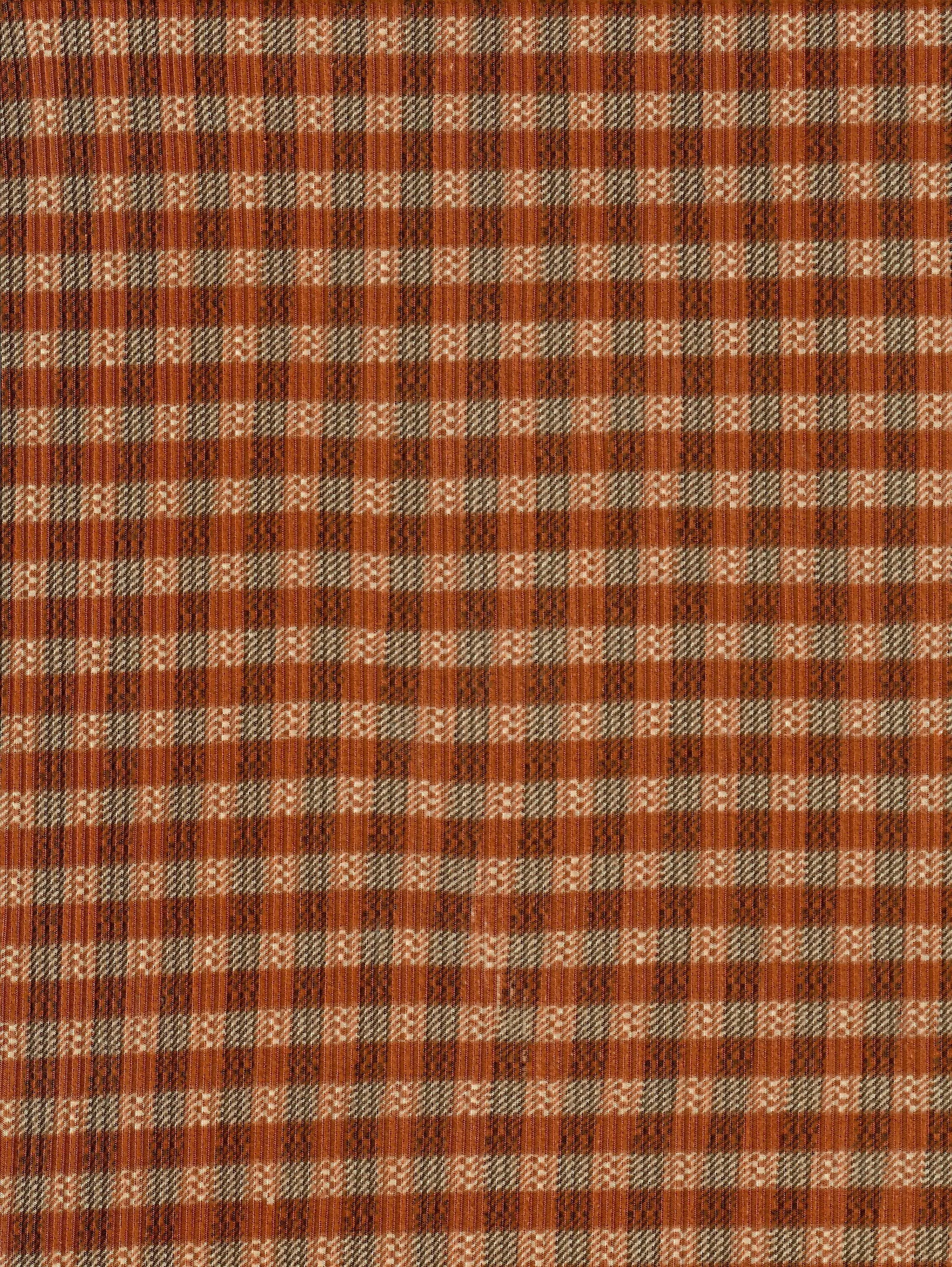 Rib Checkered Stretch Knit Fabric - KNT3422-MS00203 - Image 7