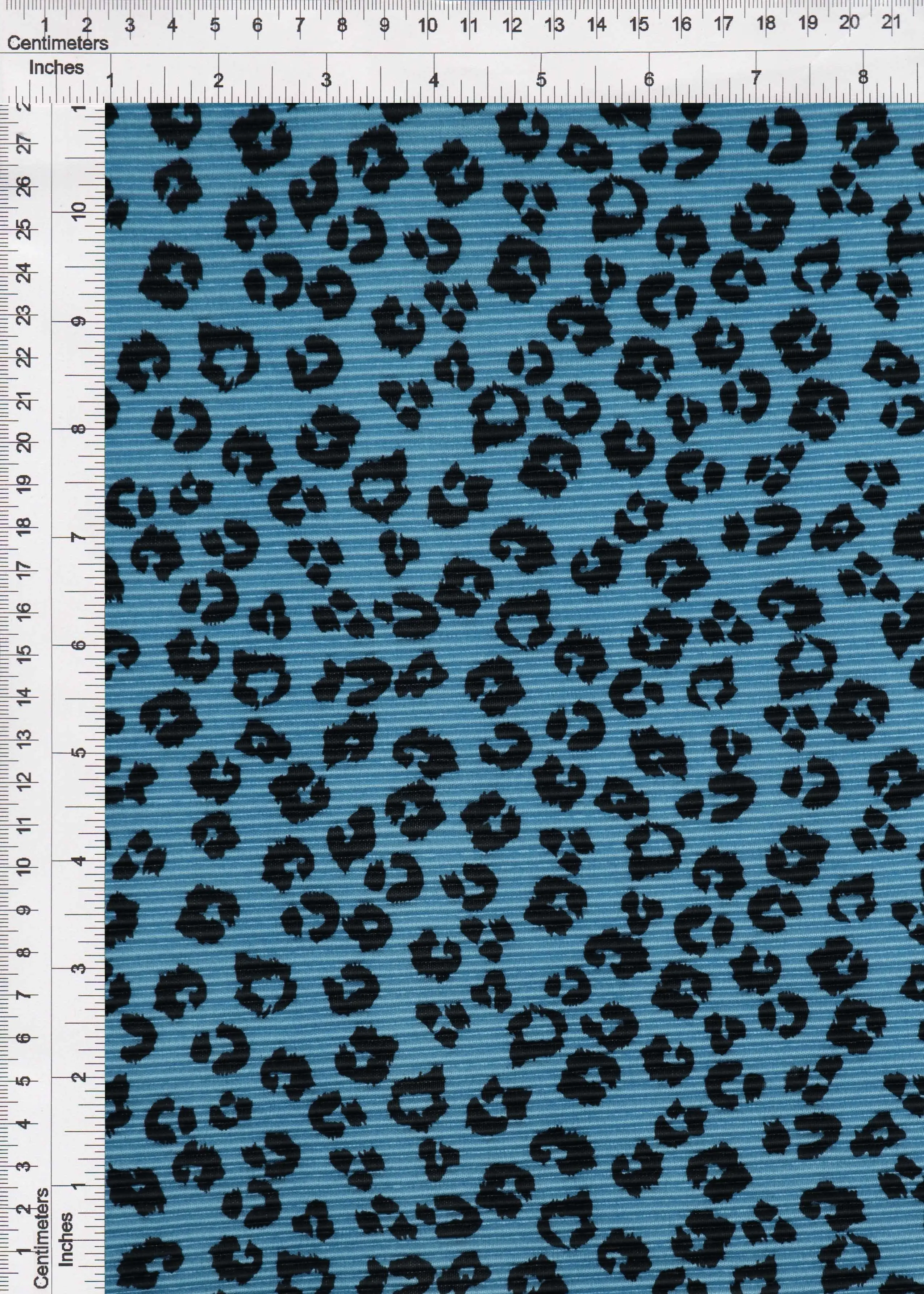 Pleated Animal Print Bodre Interlock Fabric - KNT3696-Q90927 - Image 2