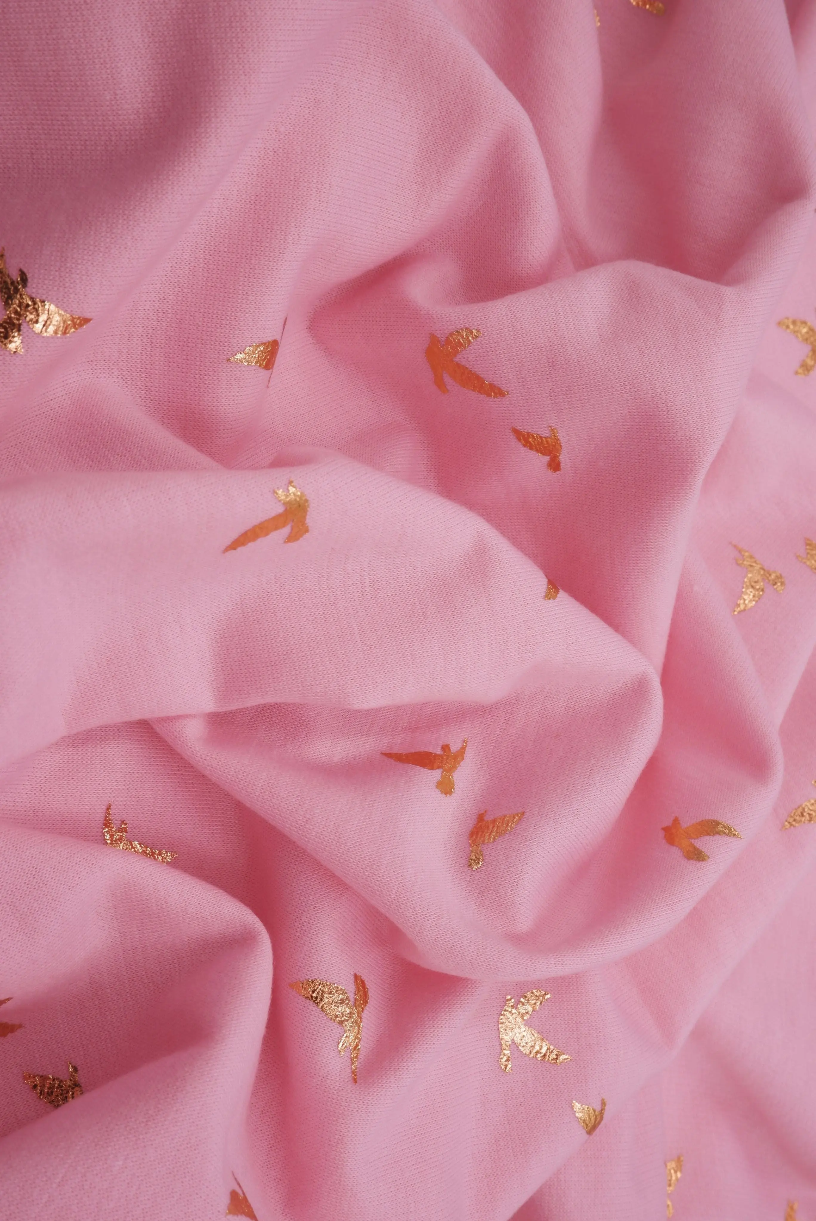 French Terry Bird Foil Knit Fabric - KNT3865-MS10121 - Image 8