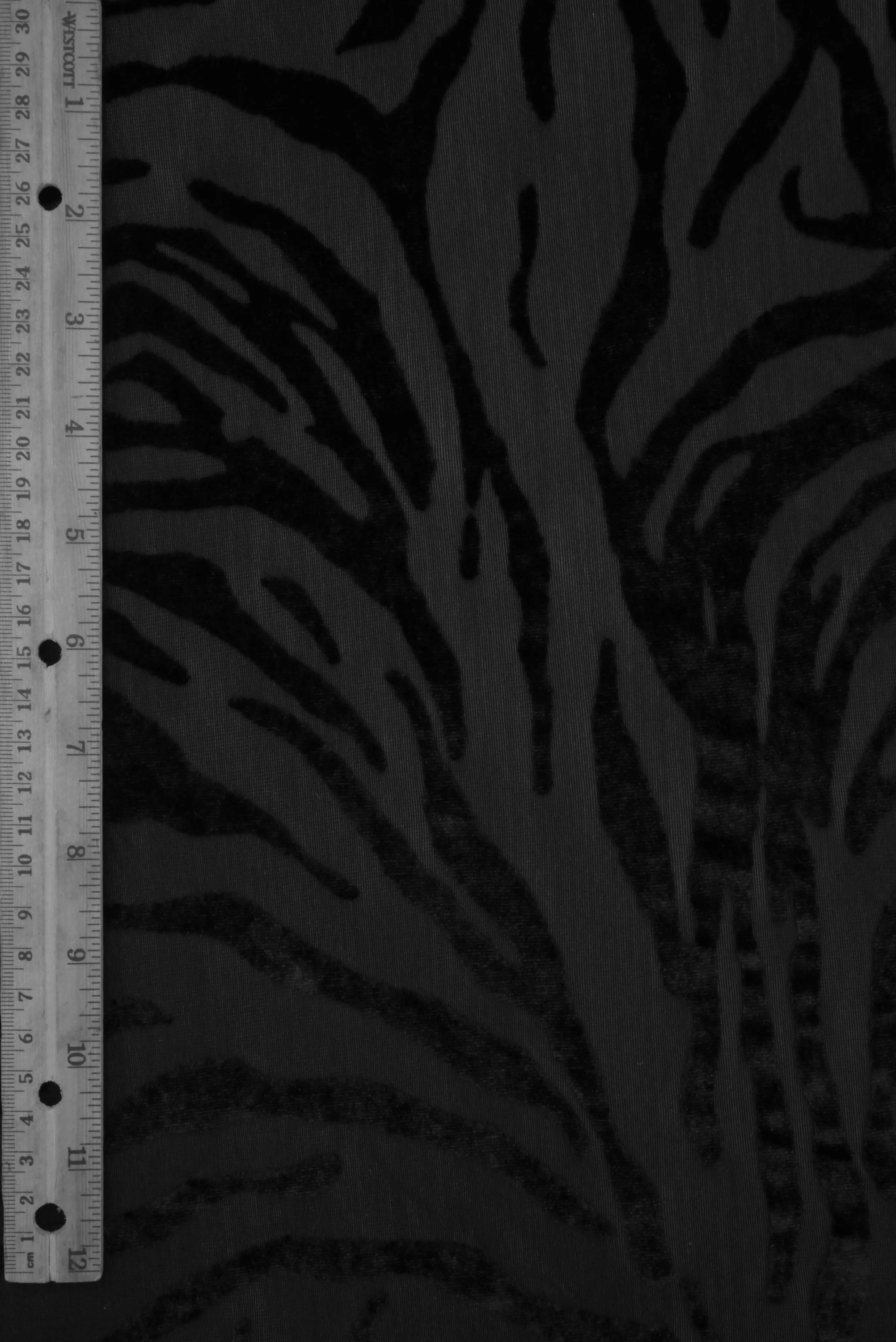 Animal Zebra Velvet Burnout Knit Fabric KNT3869-MS11572 - Image 5