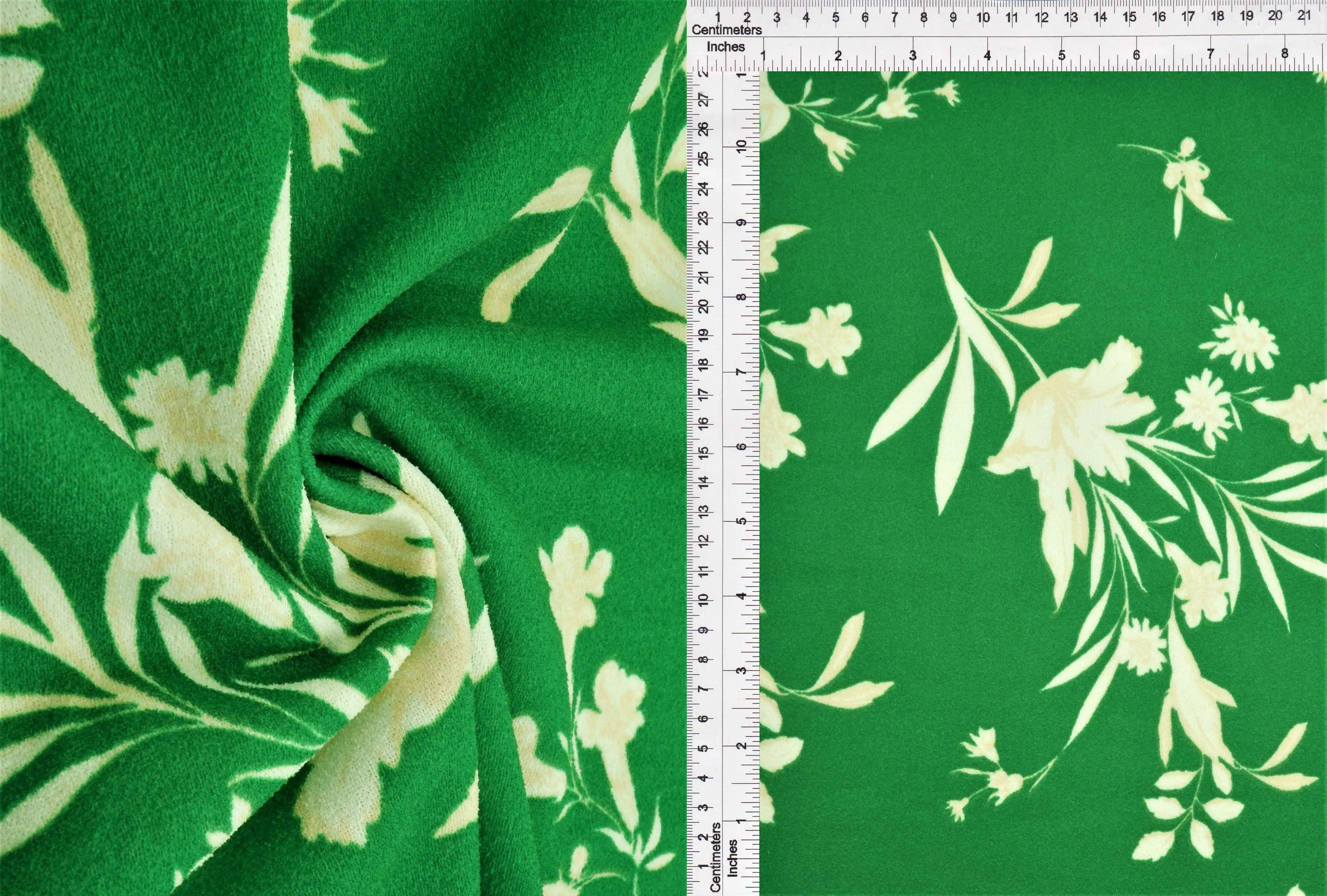 Floral Techno Crepe Stretch Knit Fabric - KNT3971-MS11058 - Image 5