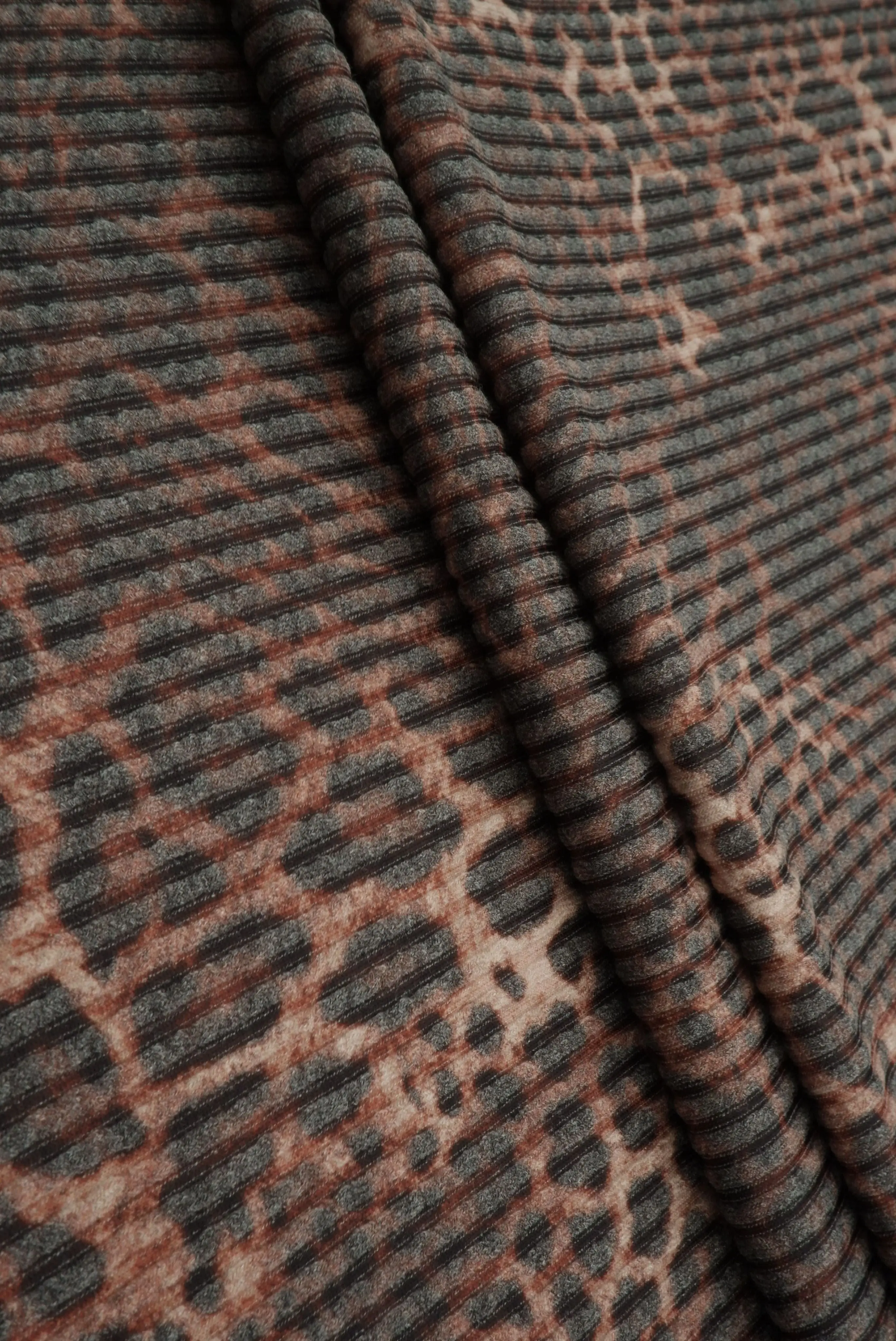 Leopard Digital Print Double Knit Jacquard Fabric KNT4463-M11533D - Image 4