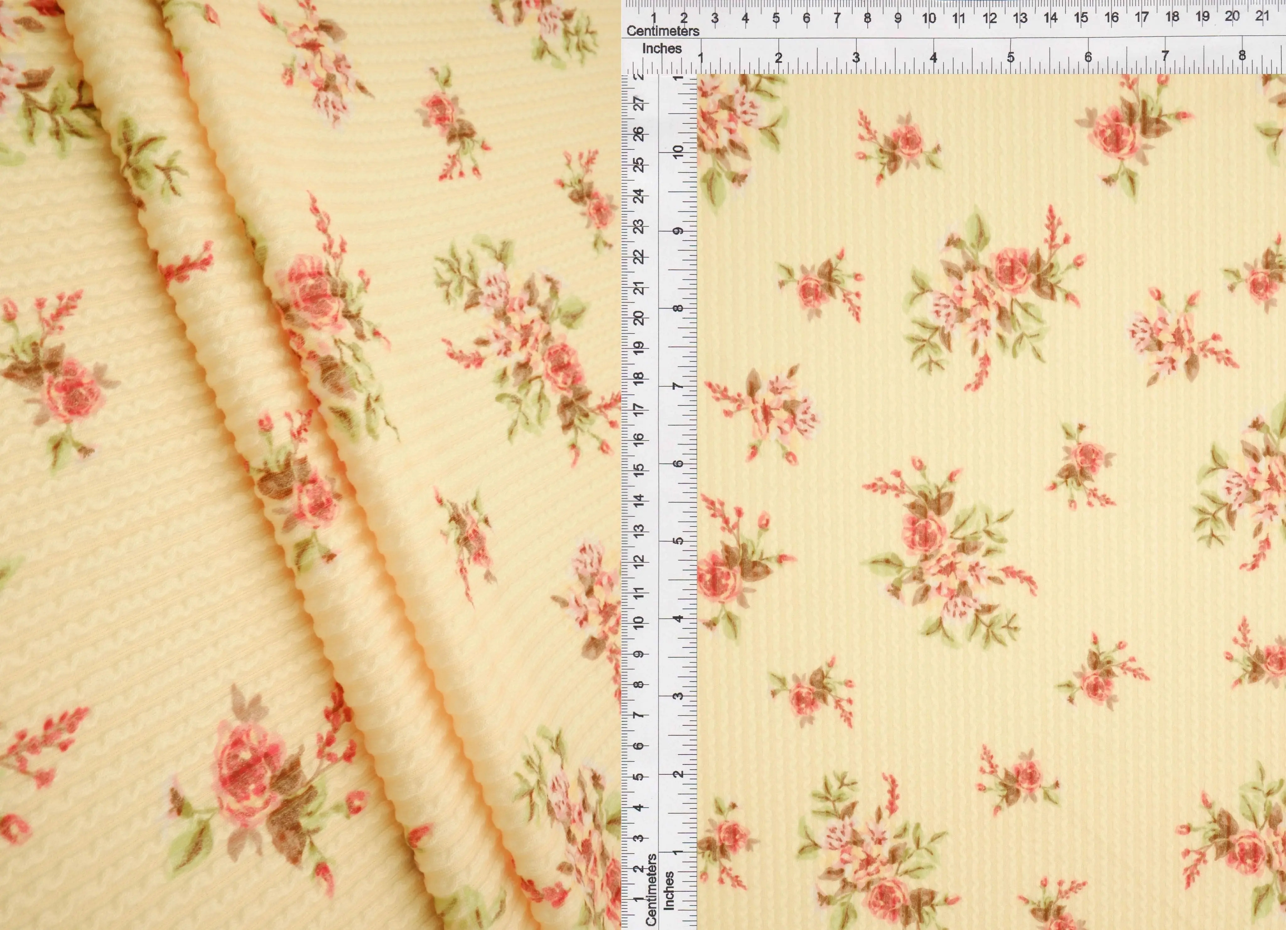 Double Knit Cozy Ditsy Digital Print Fabric KNT4463-MS11547 - Image 2