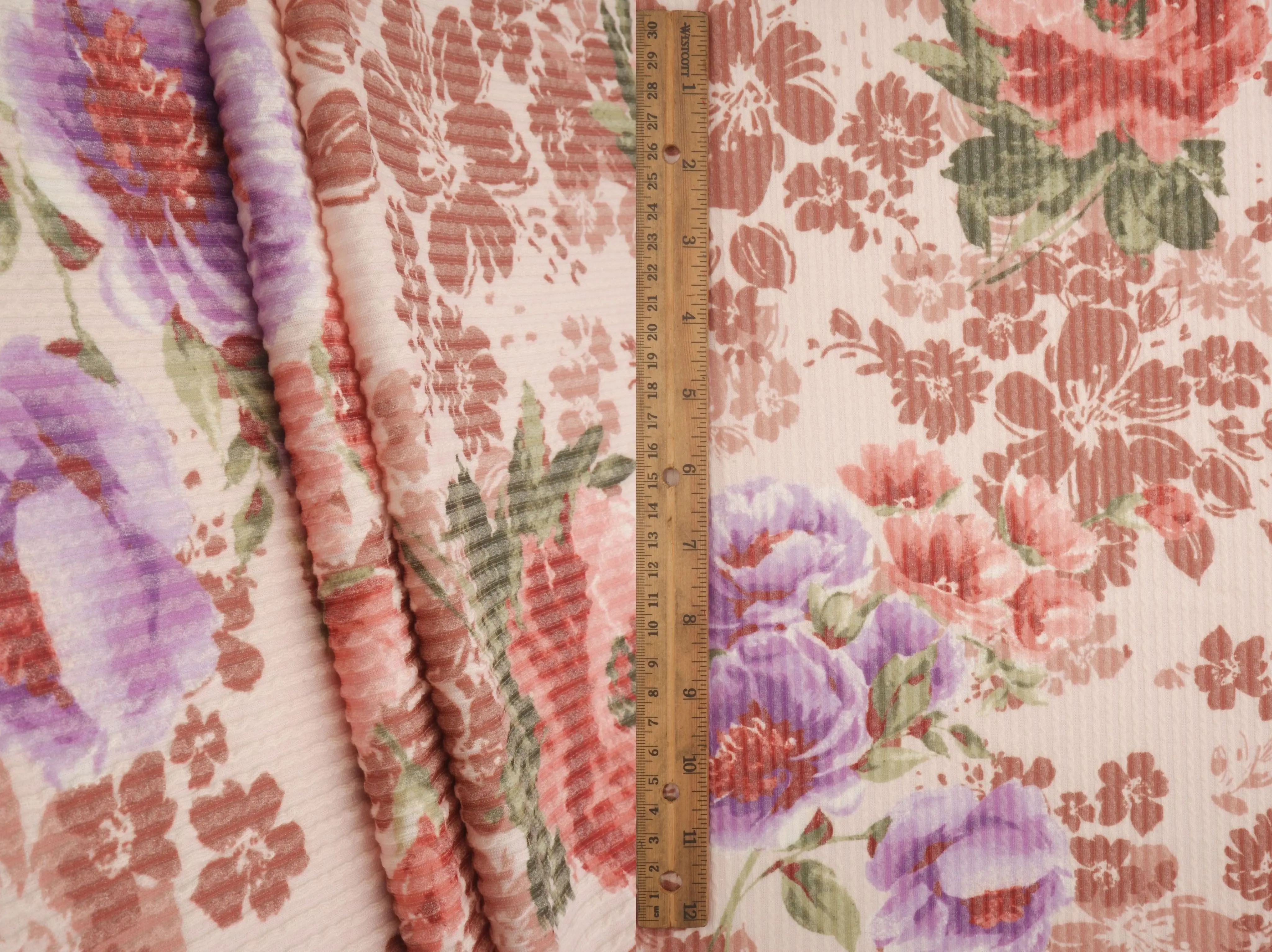 Digital Double Knit Jacquard Floral Fabric KNT4463-MS11567 - Image 2