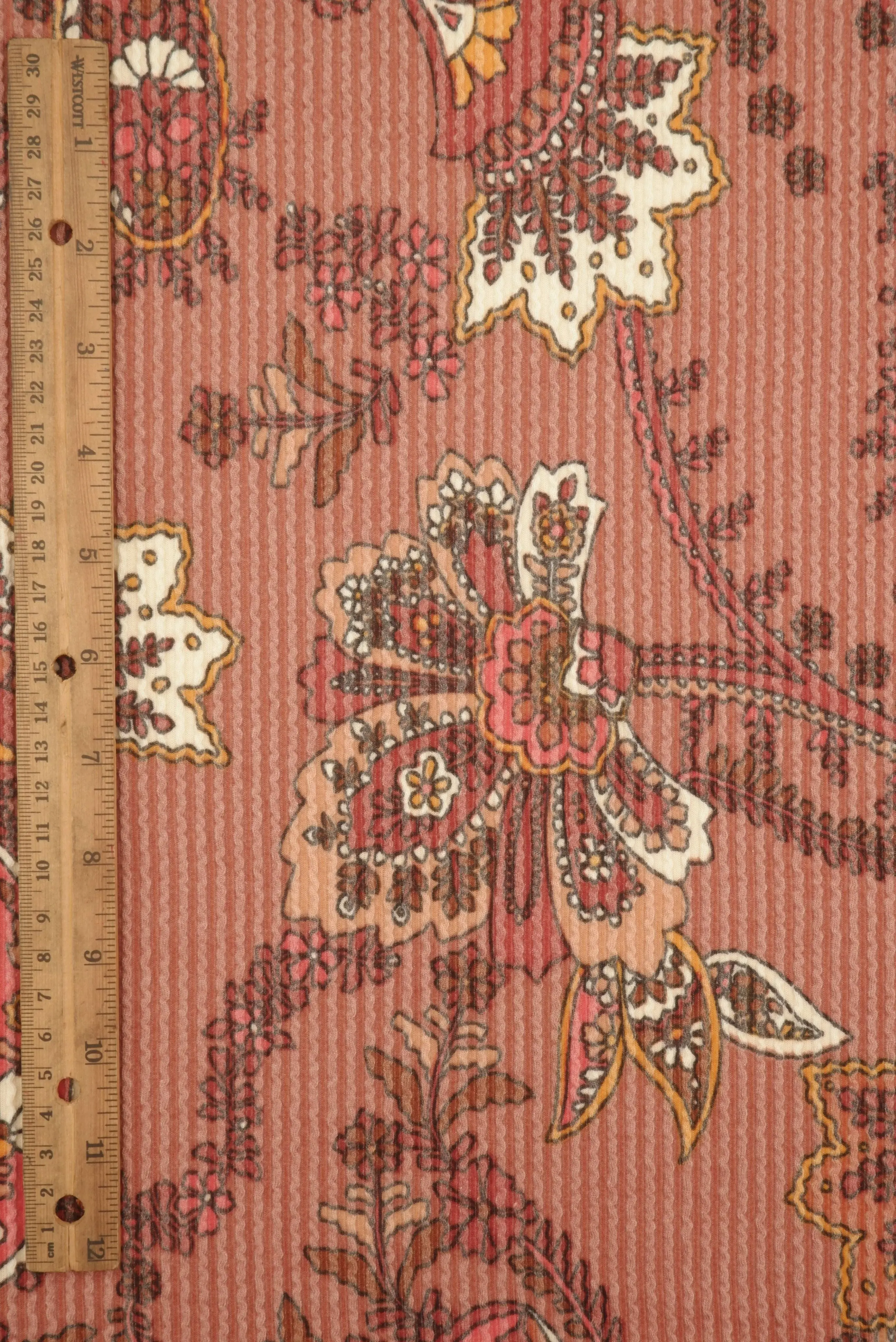 Double Knit Jacquard Paisley Fabric   KNT4463-Q10504B - Image 7