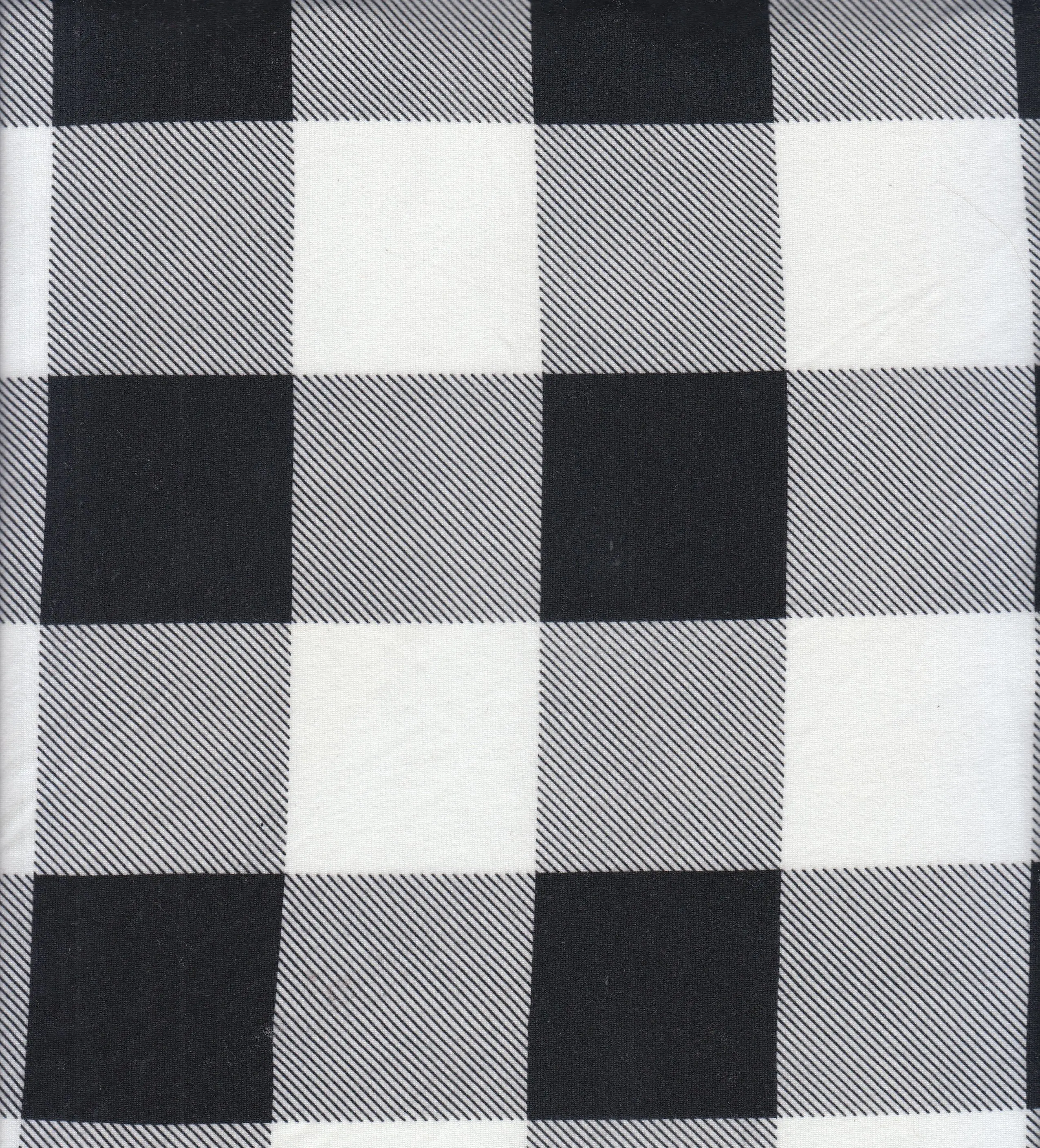 DTY Brushed Buffalo Plaid Knit Fabric KNT4520-DU917