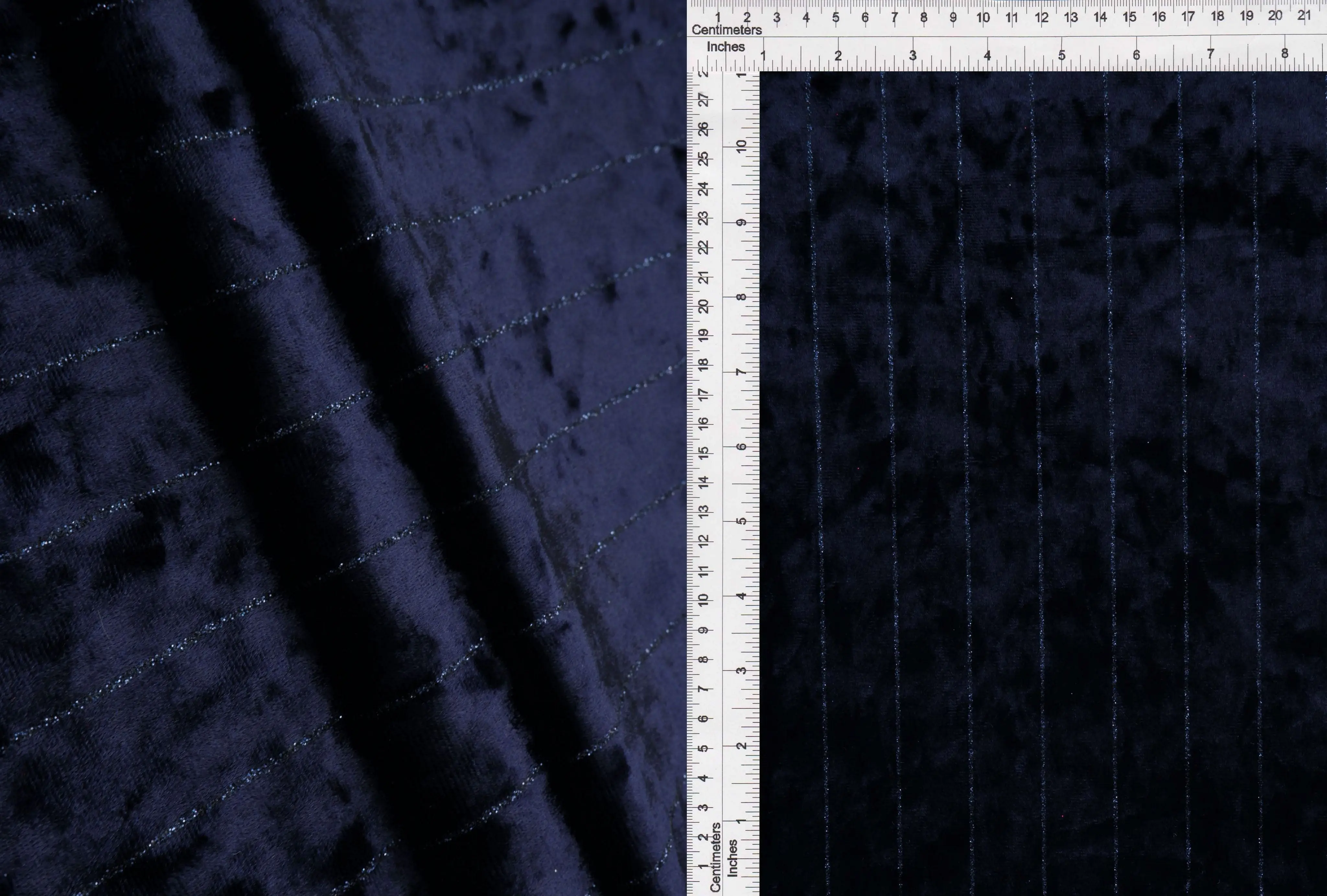 Velvet Glitter Stripe Knit Fabric - KNT4551 - Image 11
