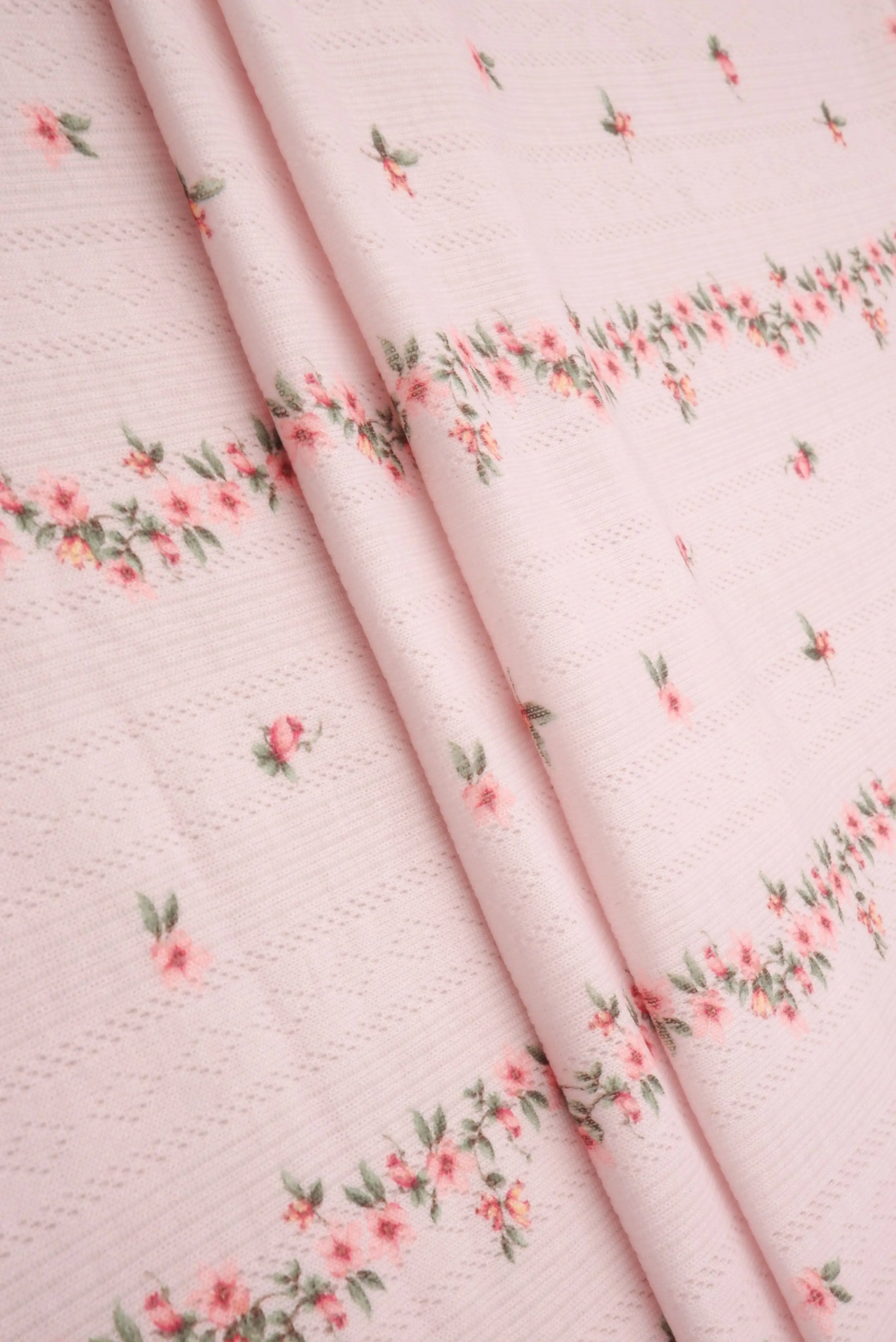 Ditsy Floral Pointelle Print Fabric   KNT4653-MS11543 - Image 12