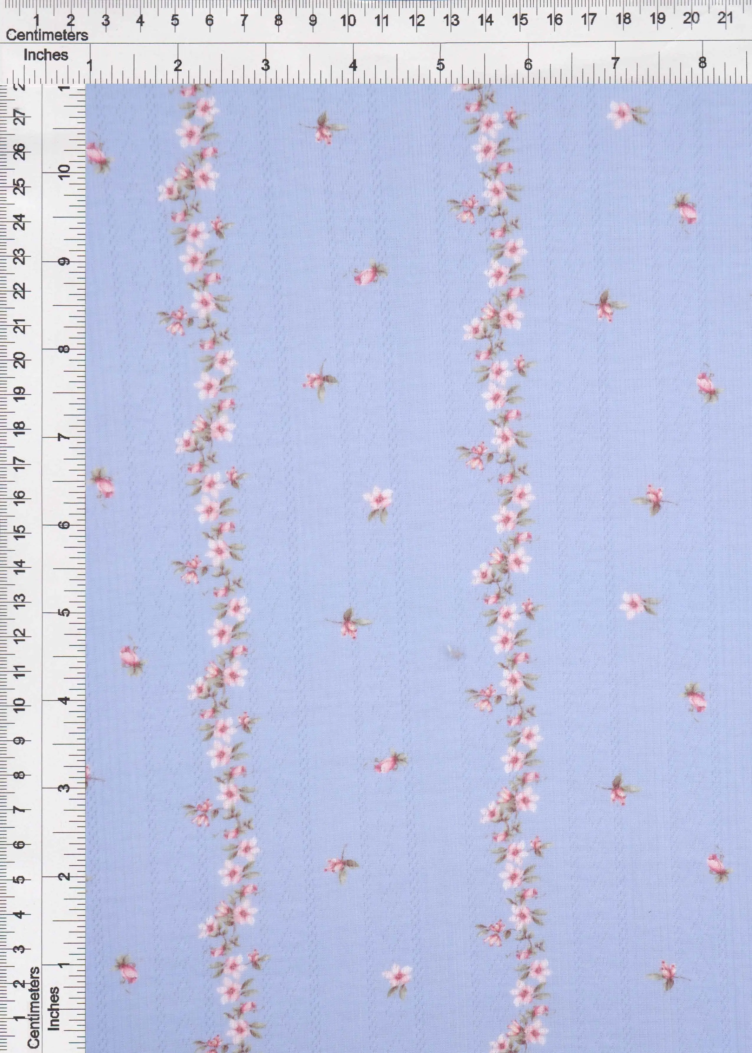 Ditsy Floral Pointelle Print Fabric   KNT4653-MS11543 - Image 3