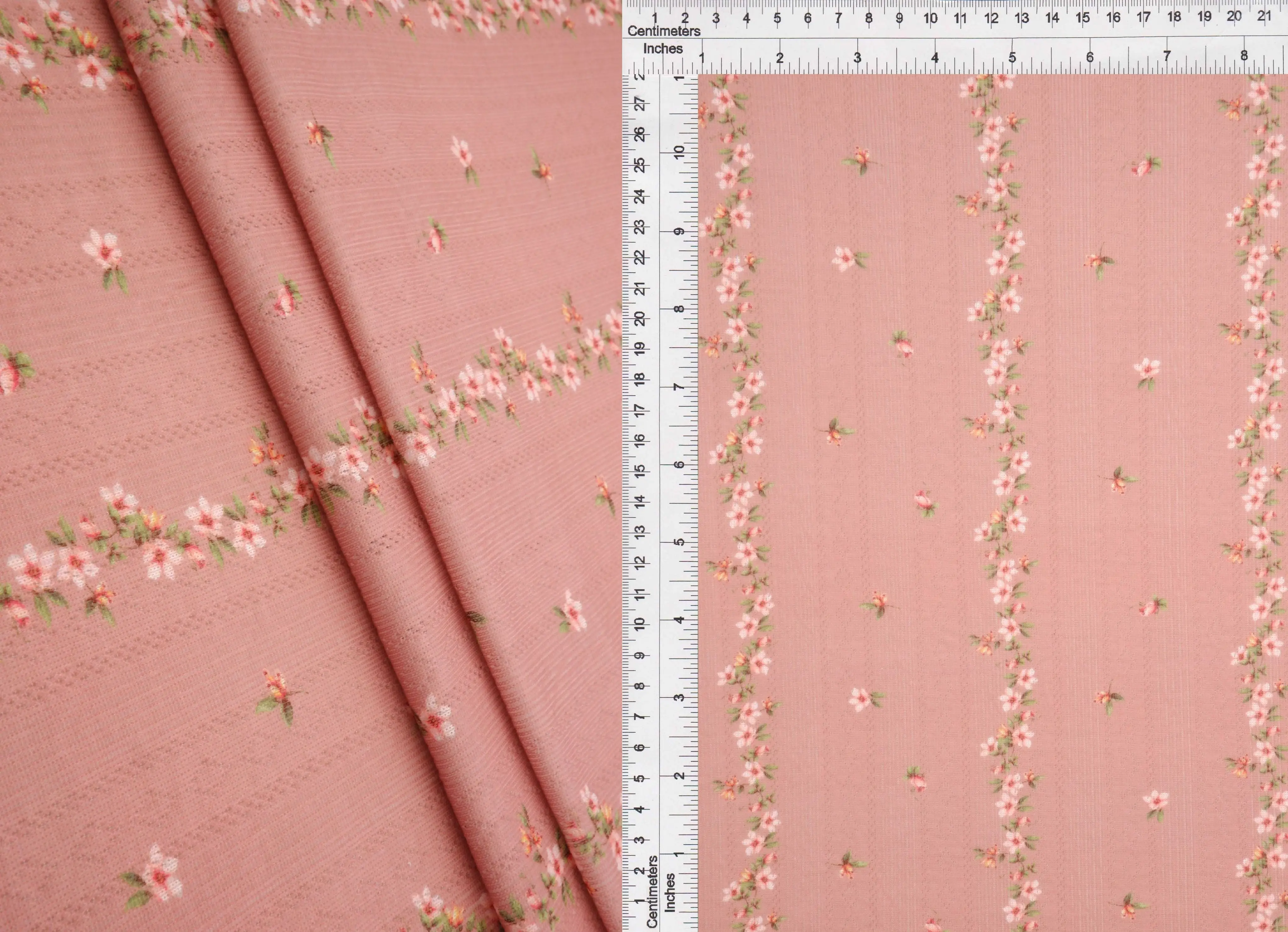 Ditsy Floral Pointelle Print Fabric   KNT4653-MS11543 - Image 5